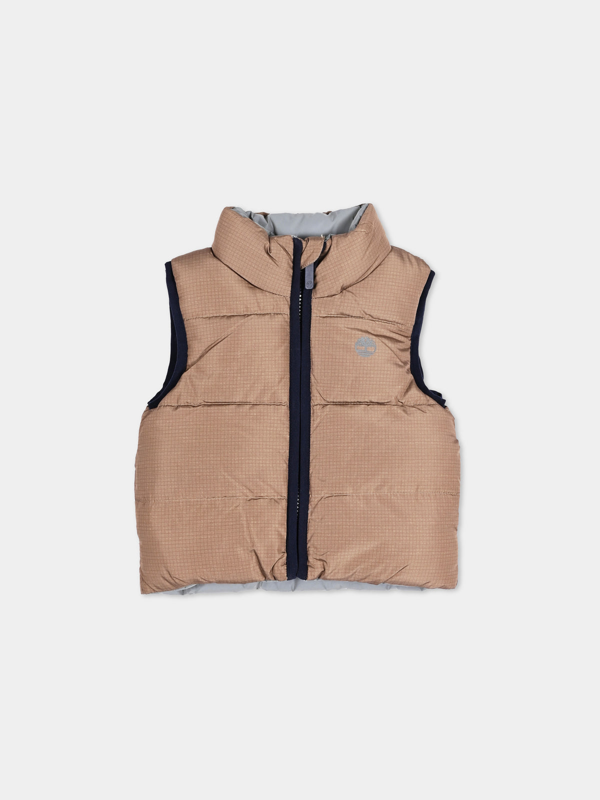 Gilet beige per neonati con logo,Timberland,T60763 659