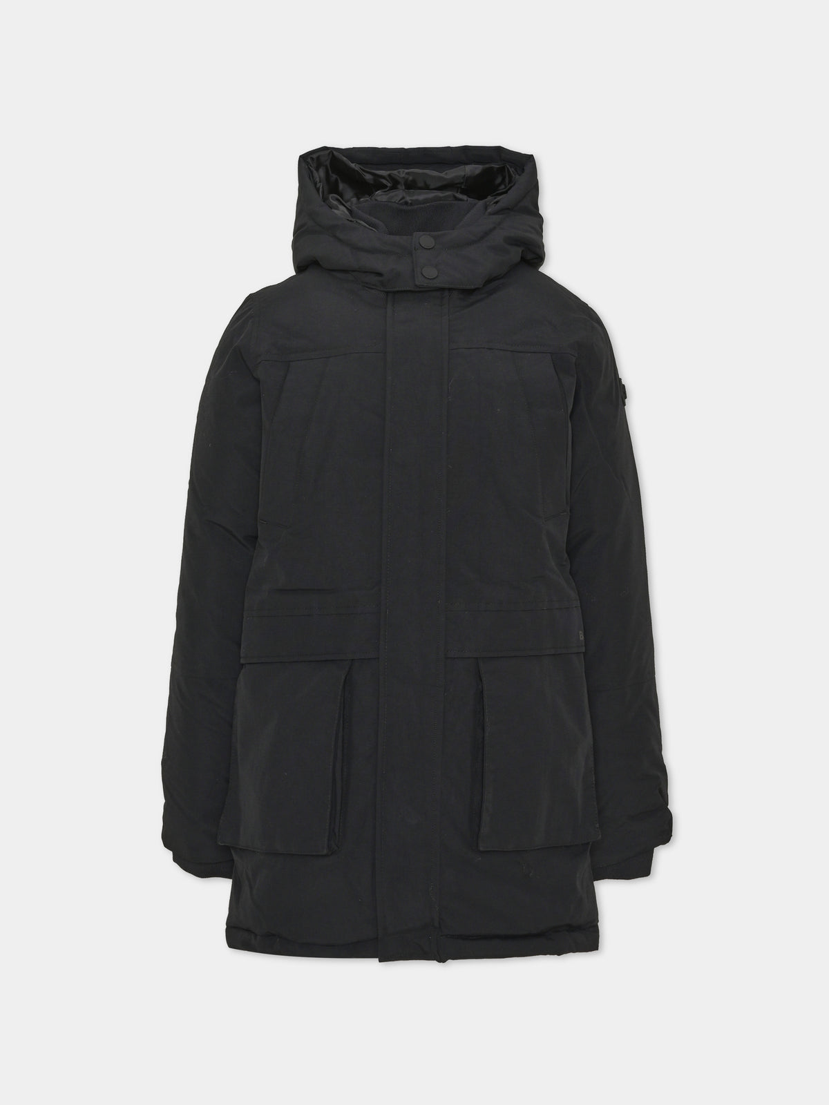 Parka nero per bambino,Boss,J52388 09B