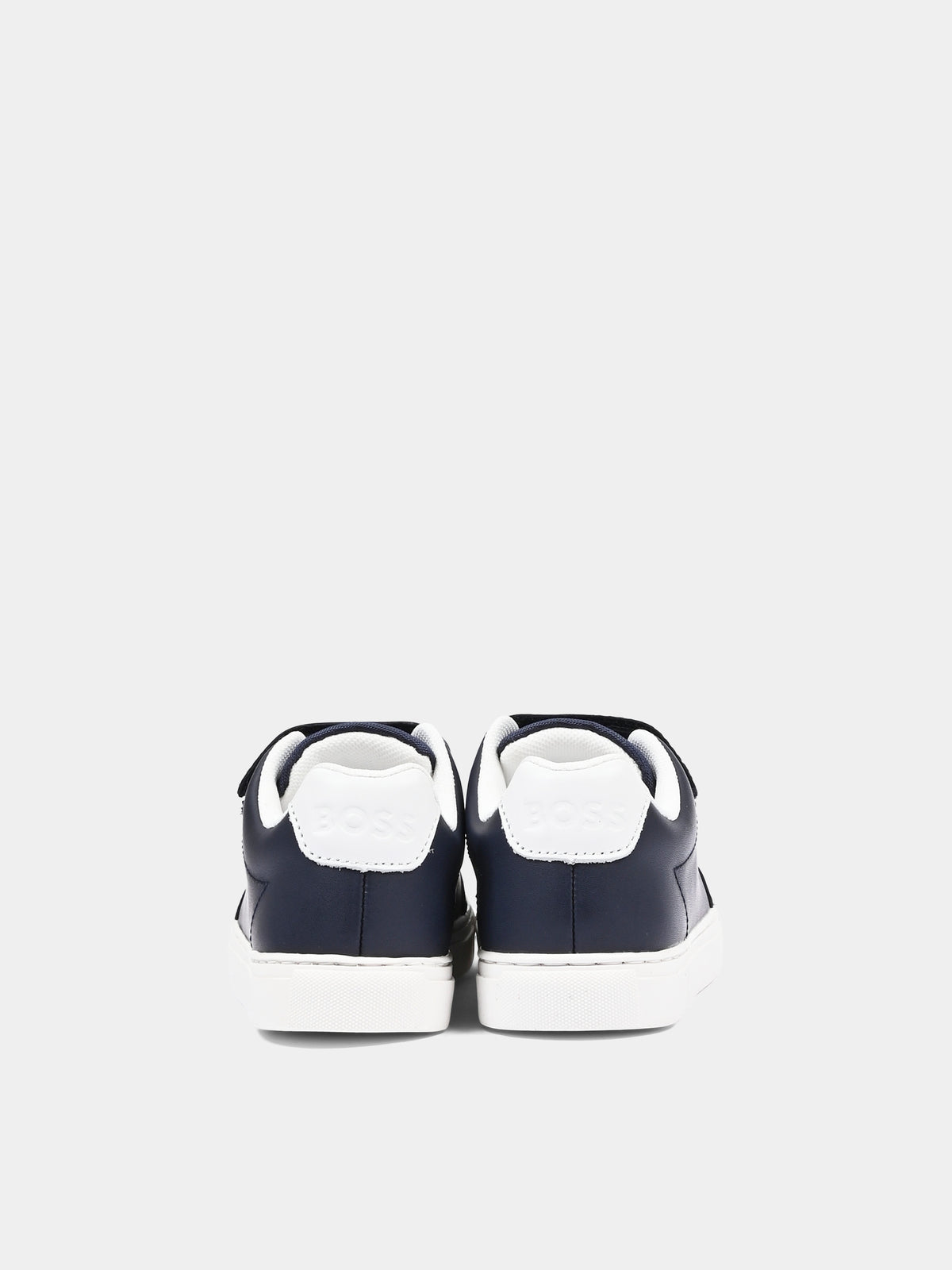 Sneakers blu per bambino con logo,Boss,J52660 849