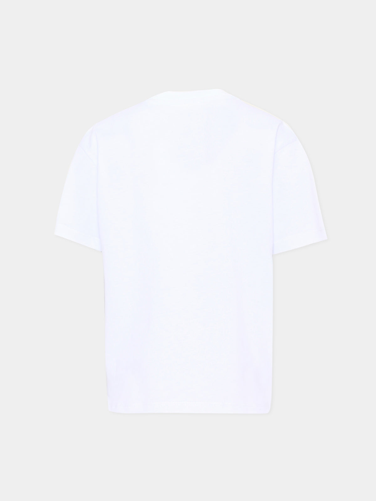 T-shirt bianca per bambino con stampa,Barrow,F6BKJBTH077 002