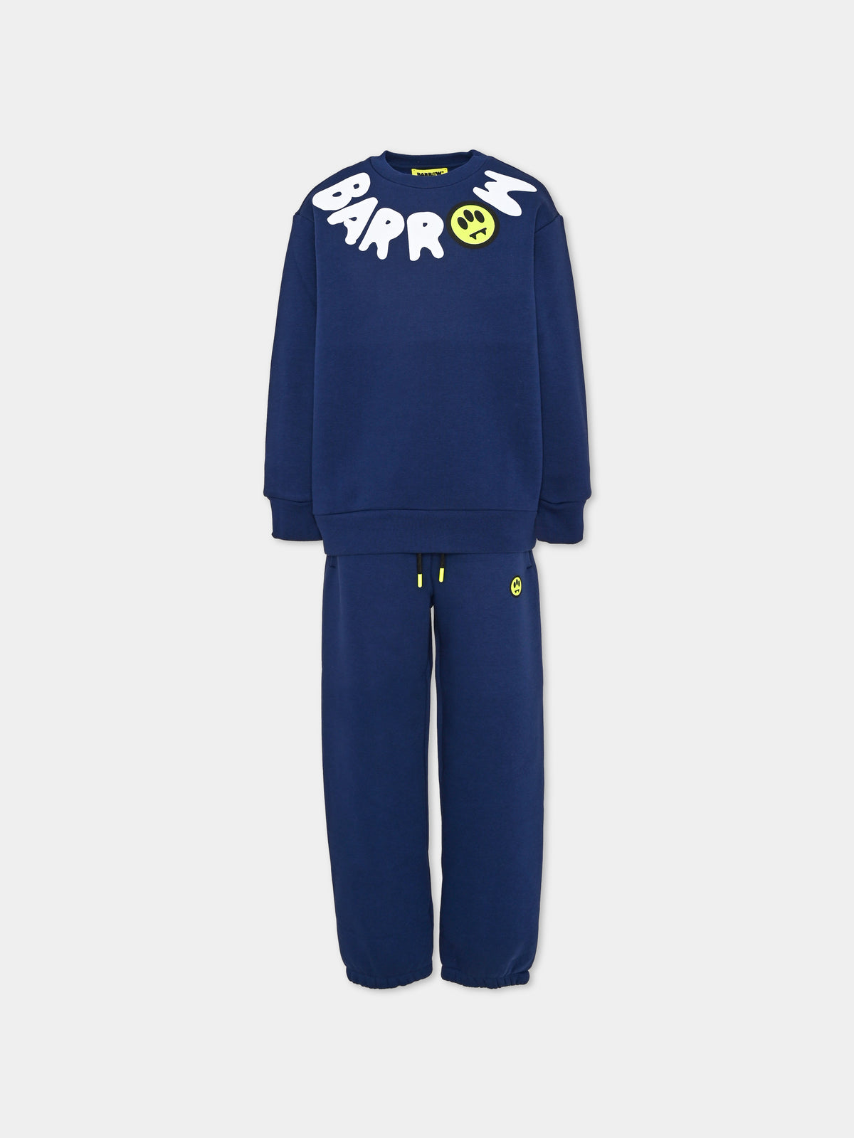 Completo sportivo lungo blu con logo per bambini,Barrow,F6BKJUKM003 130