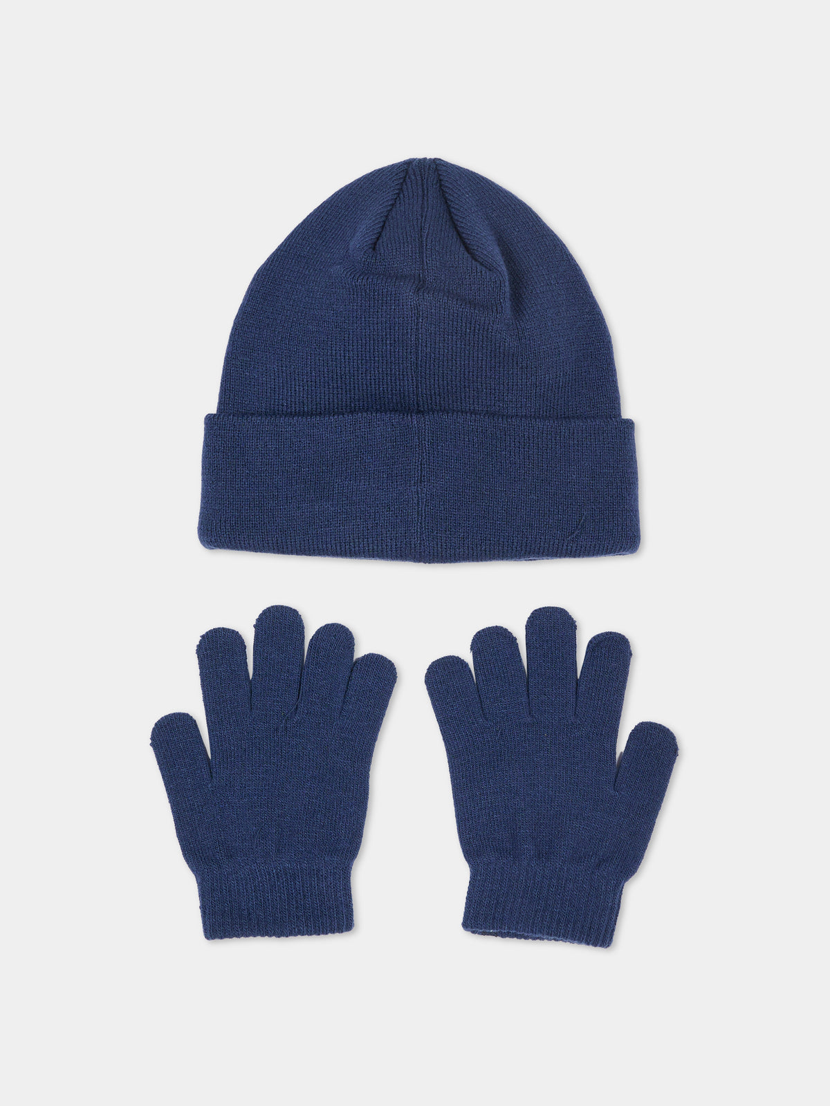 Guanti e berretto blu per bambino con logo,Levi's Kids,9A8746 C8D
