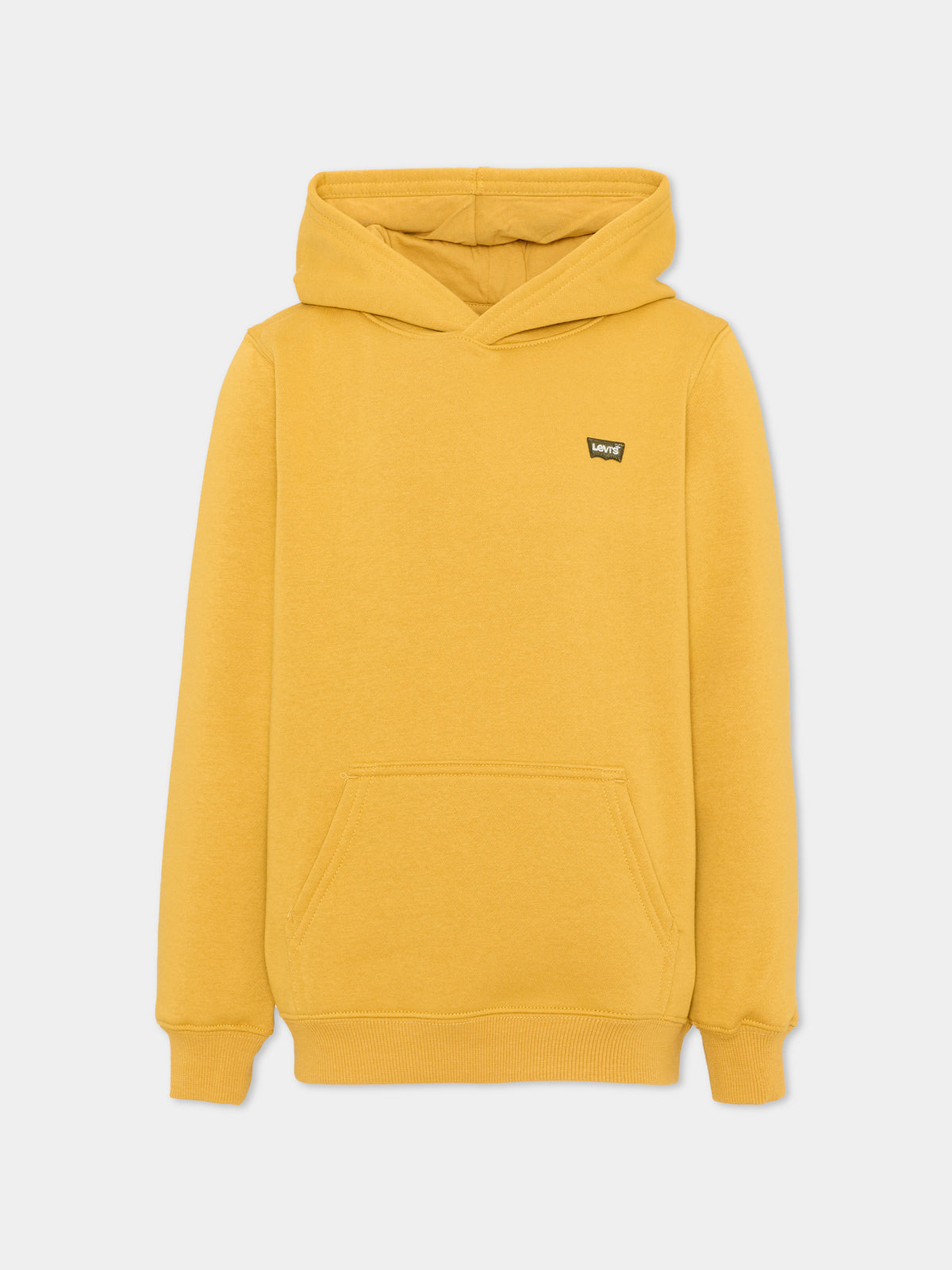 Felpa con cappuccio gialla logo per bambino,Levi's Kids,9EL452 Y0L