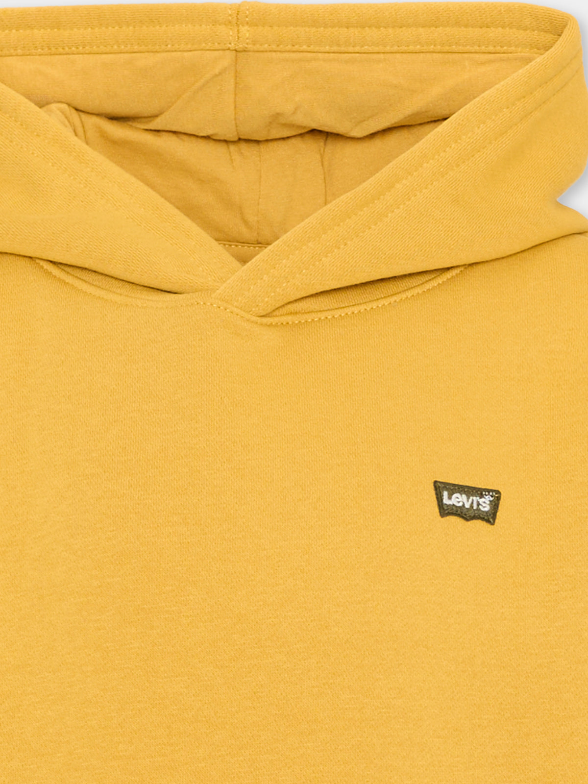 Felpa con cappuccio gialla logo per bambino,Levi's Kids,9EL452 Y0L