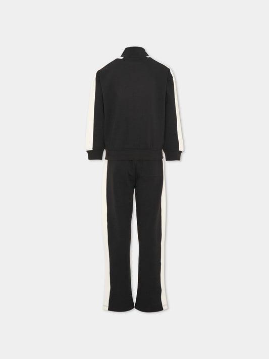 Completo sportivo lungo nero per bambino,Calvin Klein Kids,LVCKTJI17B BEH
