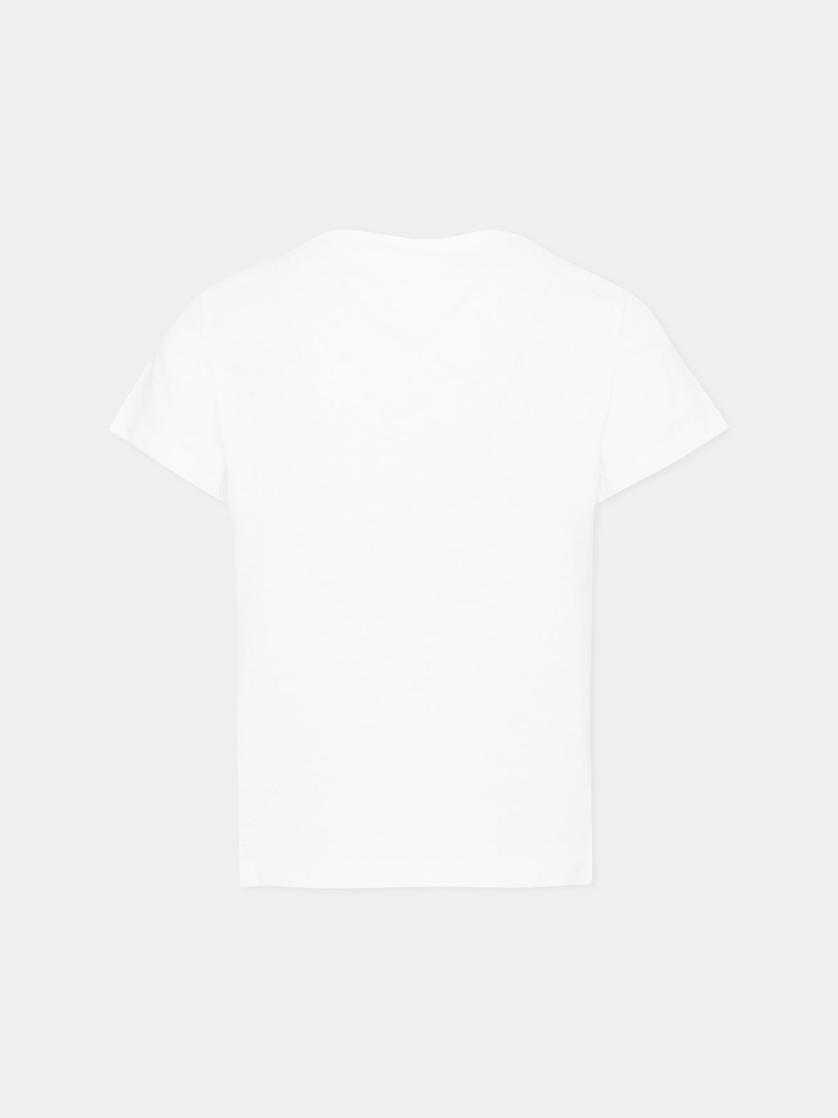 T-shirt a manica corta con logo per bambina,Emilio Pucci Junior,PZ8A81 Z3672 100