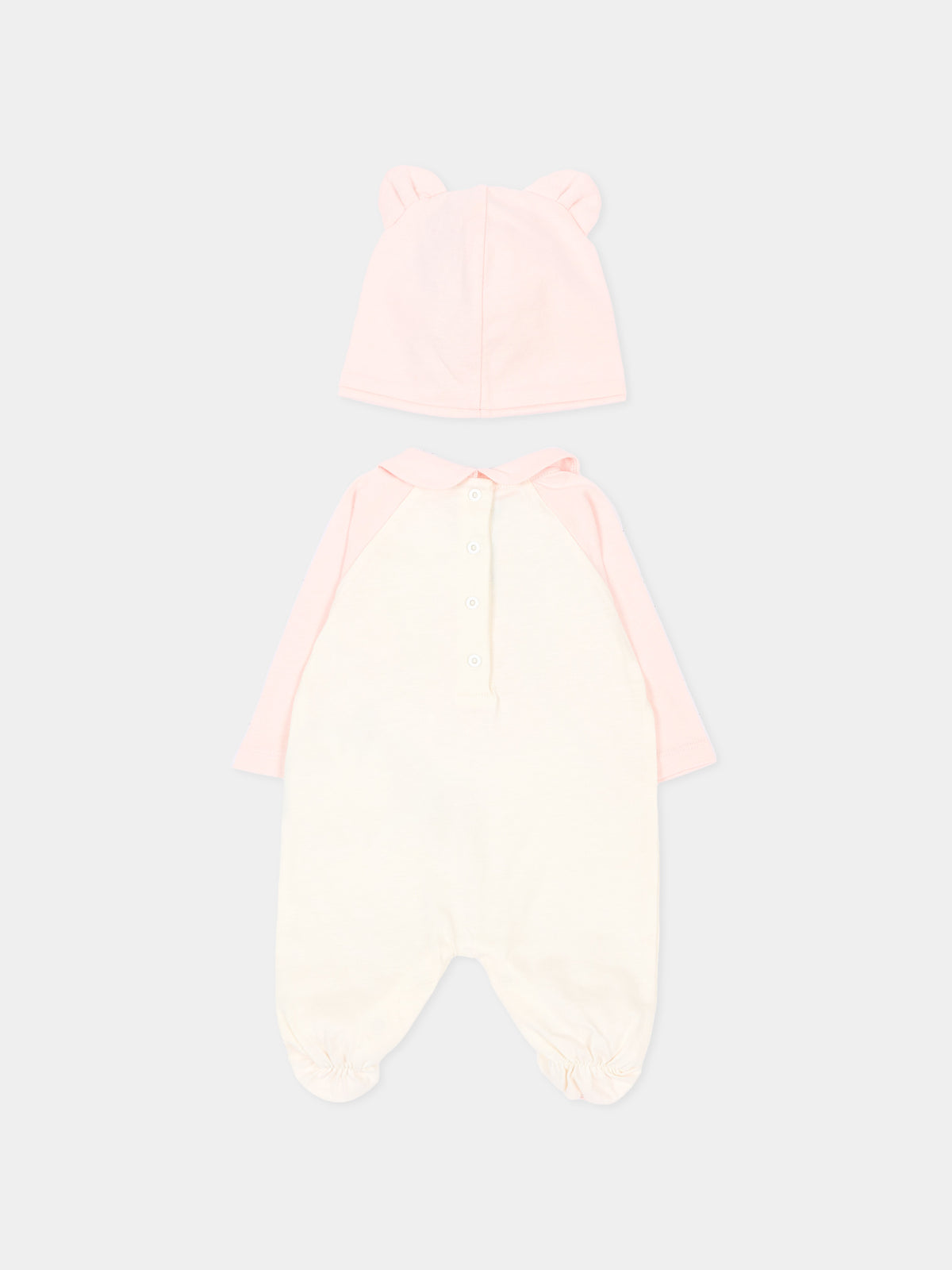 Set Tutine avorio per neonata con logo,Balmain Kids,BZB020 Z3672 102RS