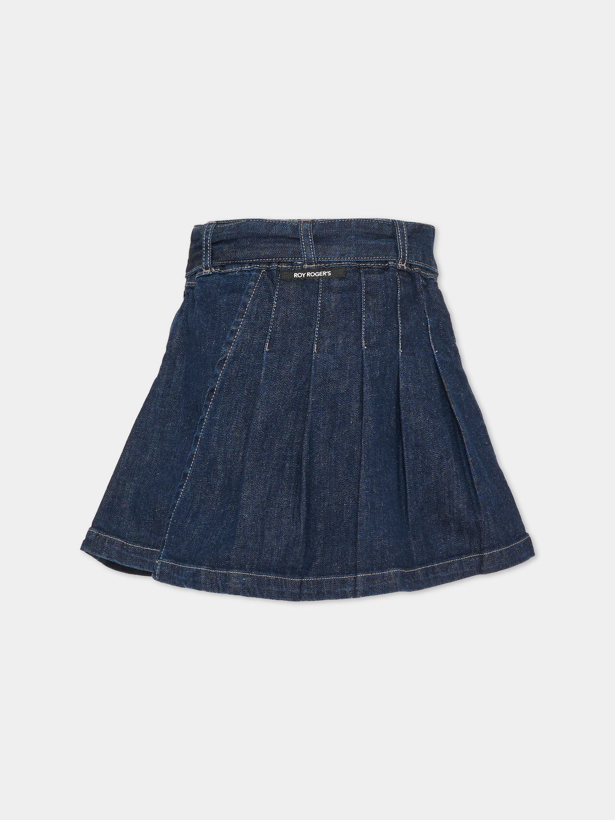 Gonna denim per bambina a pieghe,Roy Roger's Kids,R G155 00 7750