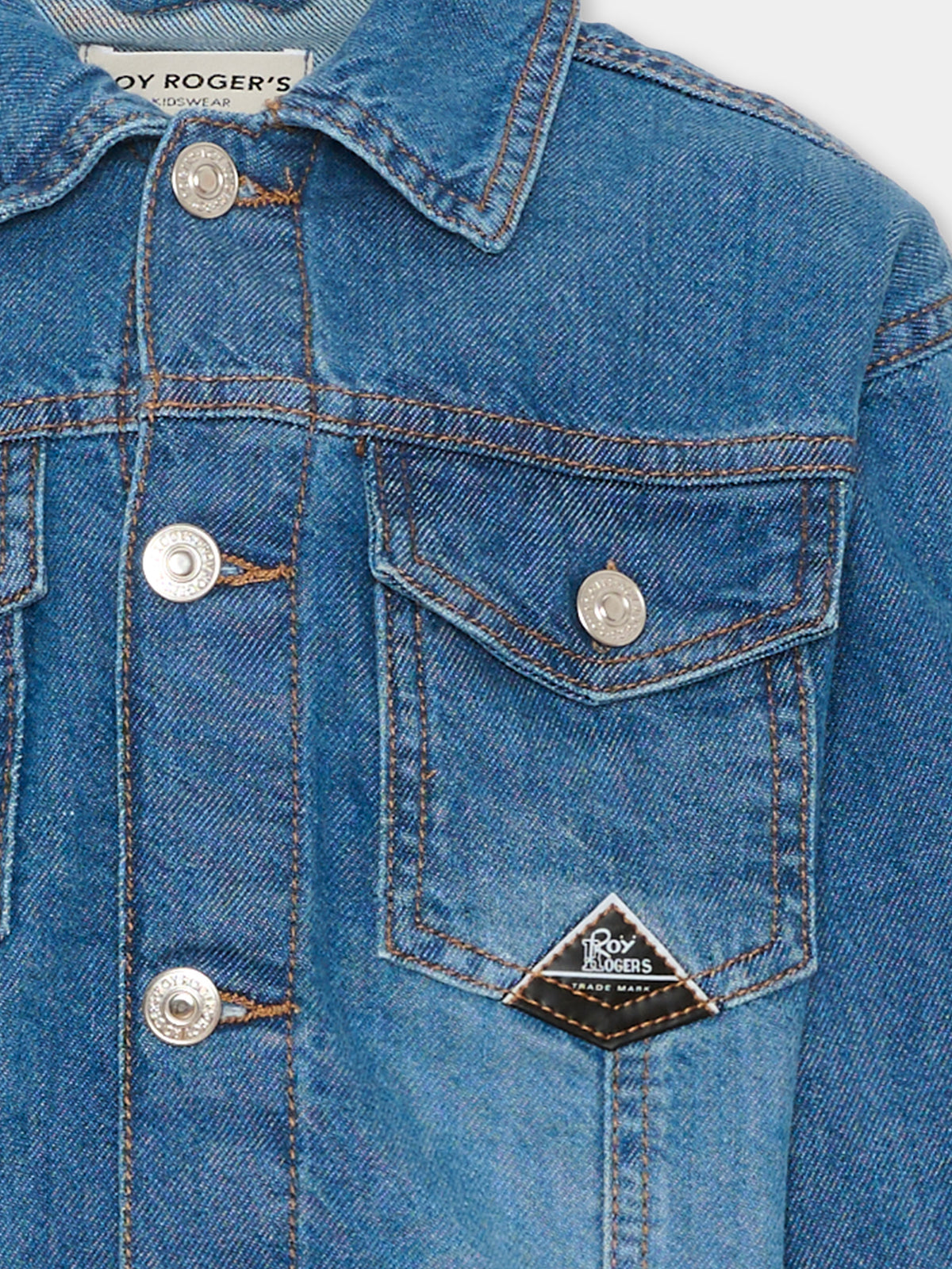 Camicia a manica lunga in denim per bambina,Roy Roger's Kids,R G183 00 7014