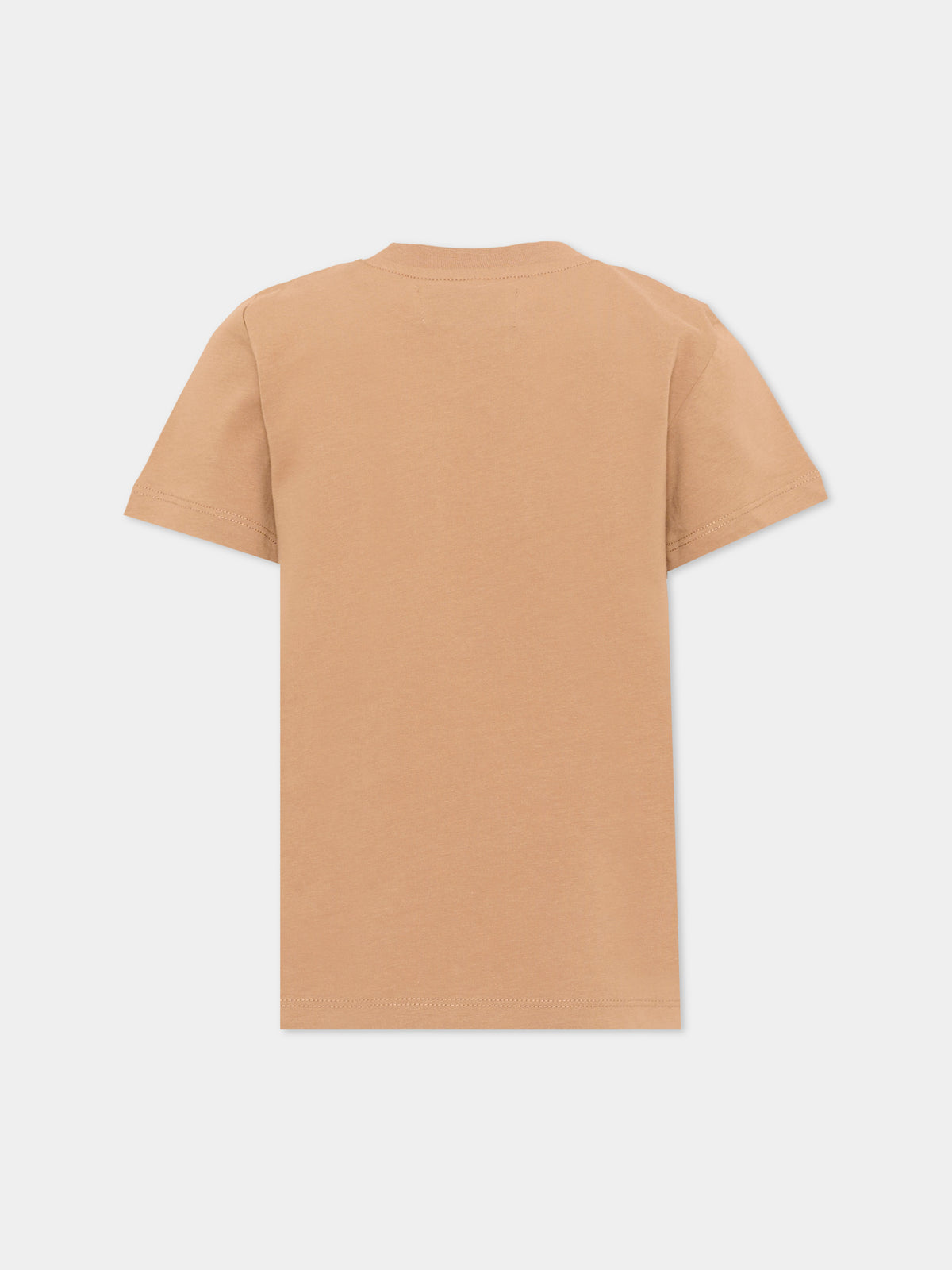 T-shirt a manica corta marrone per bambino,Roy Roger's Kids,R F108 00 0729