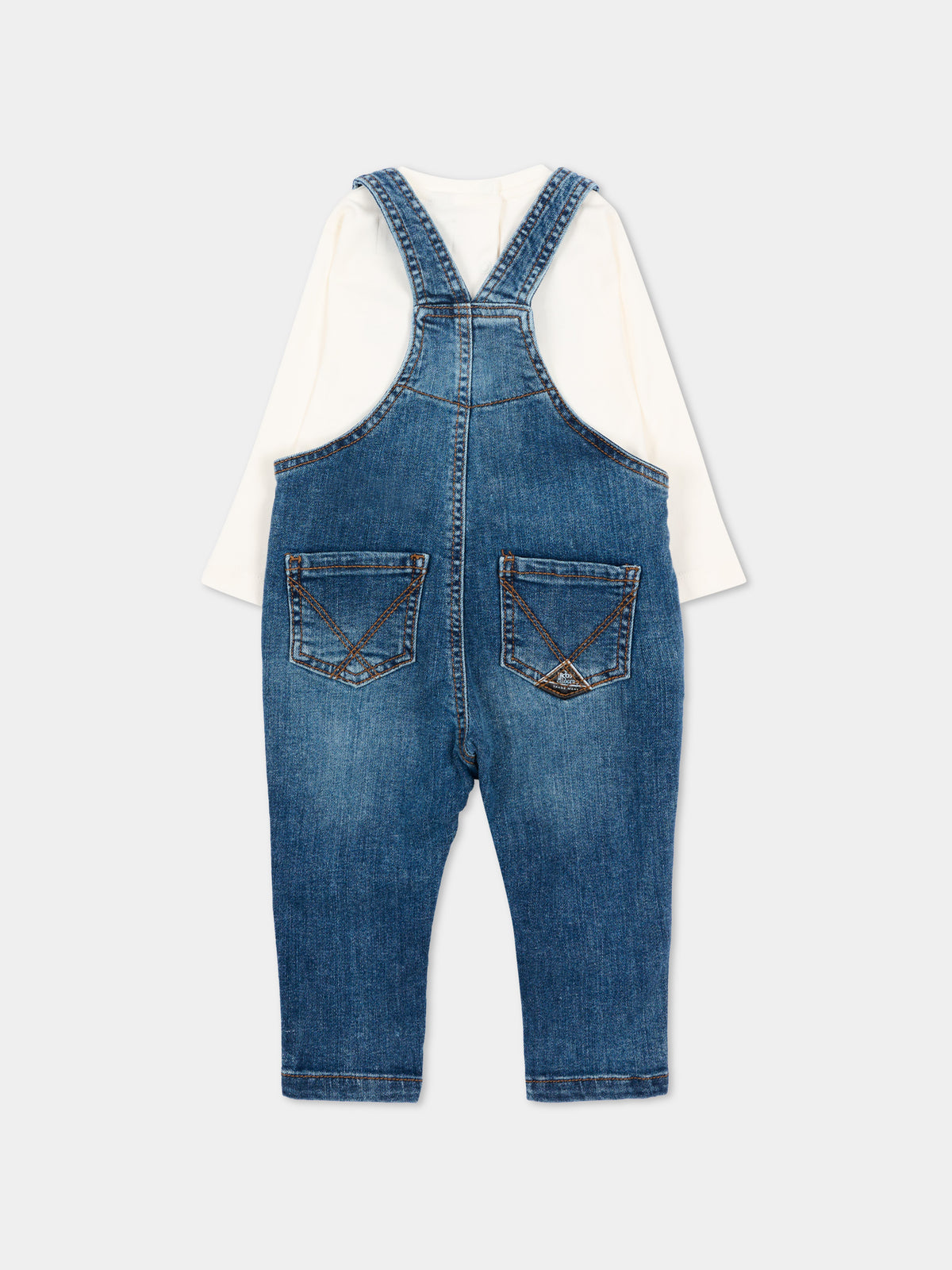 Salopette denim per neonata,Roy Roger's Kids,R F194 K1 8146