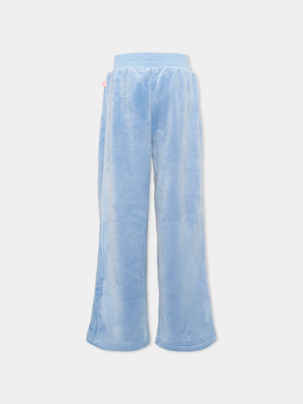 Pantalone azzurro per bambina con cuore,Billieblush,U22426 81U