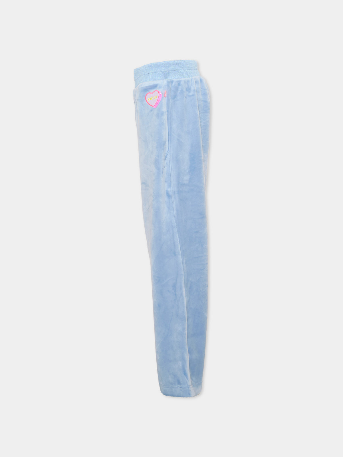 Pantalone azzurro per bambina con cuore,Billieblush,U22426 81U
