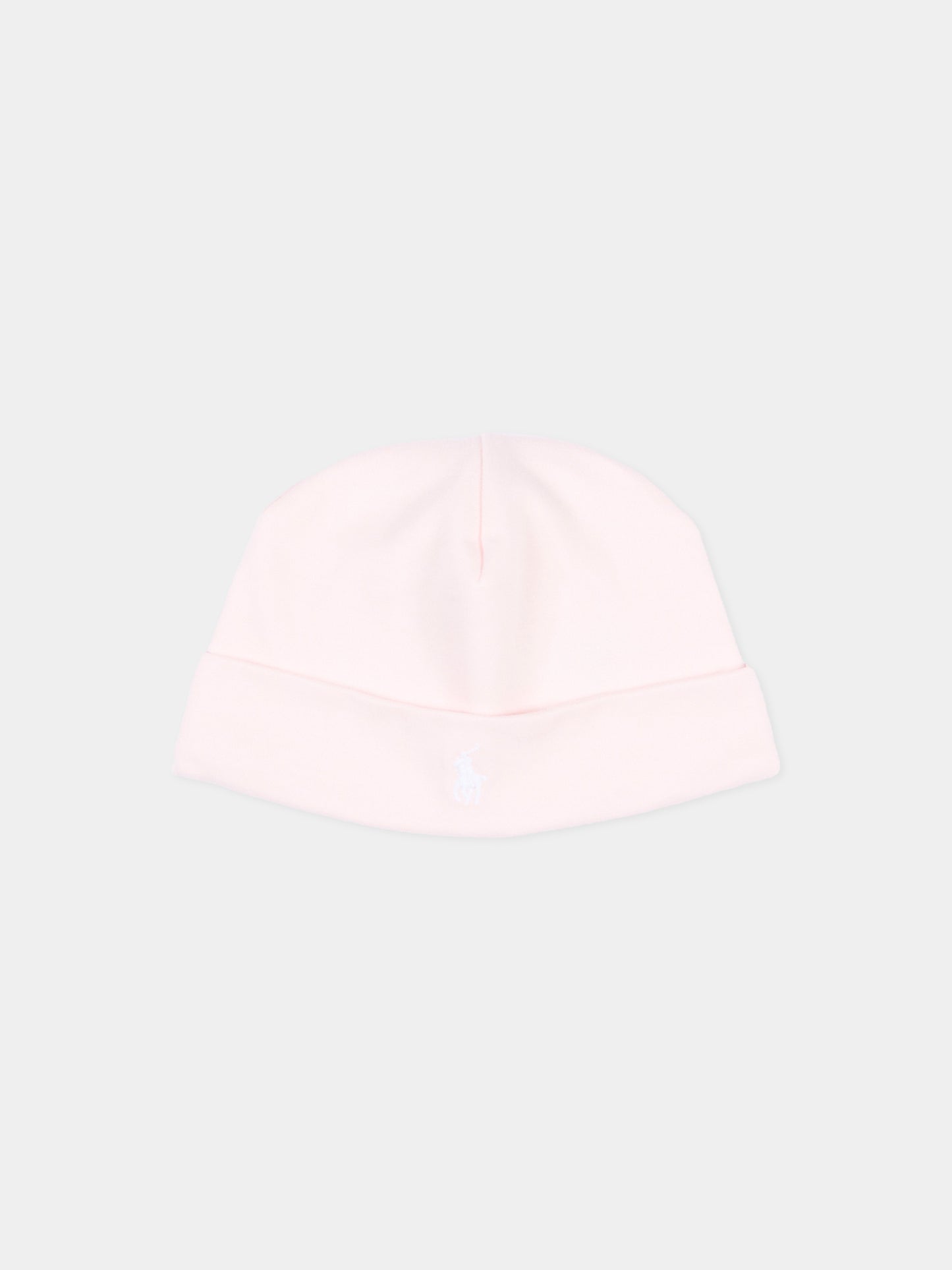 Cappello rosa con logo