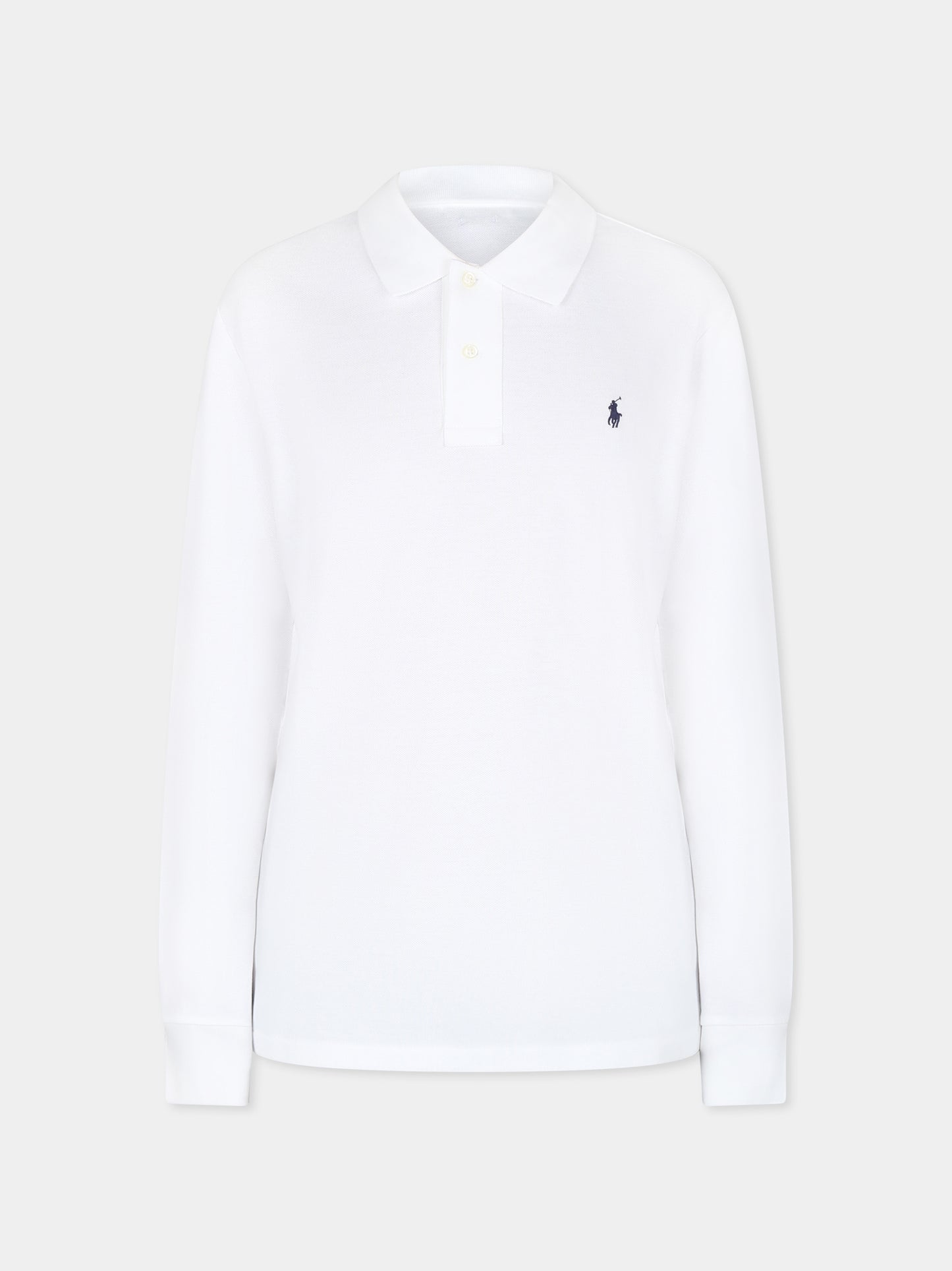 Polo bianca per bambino con iconico cavallino,Ralph Lauren Kids,703634013