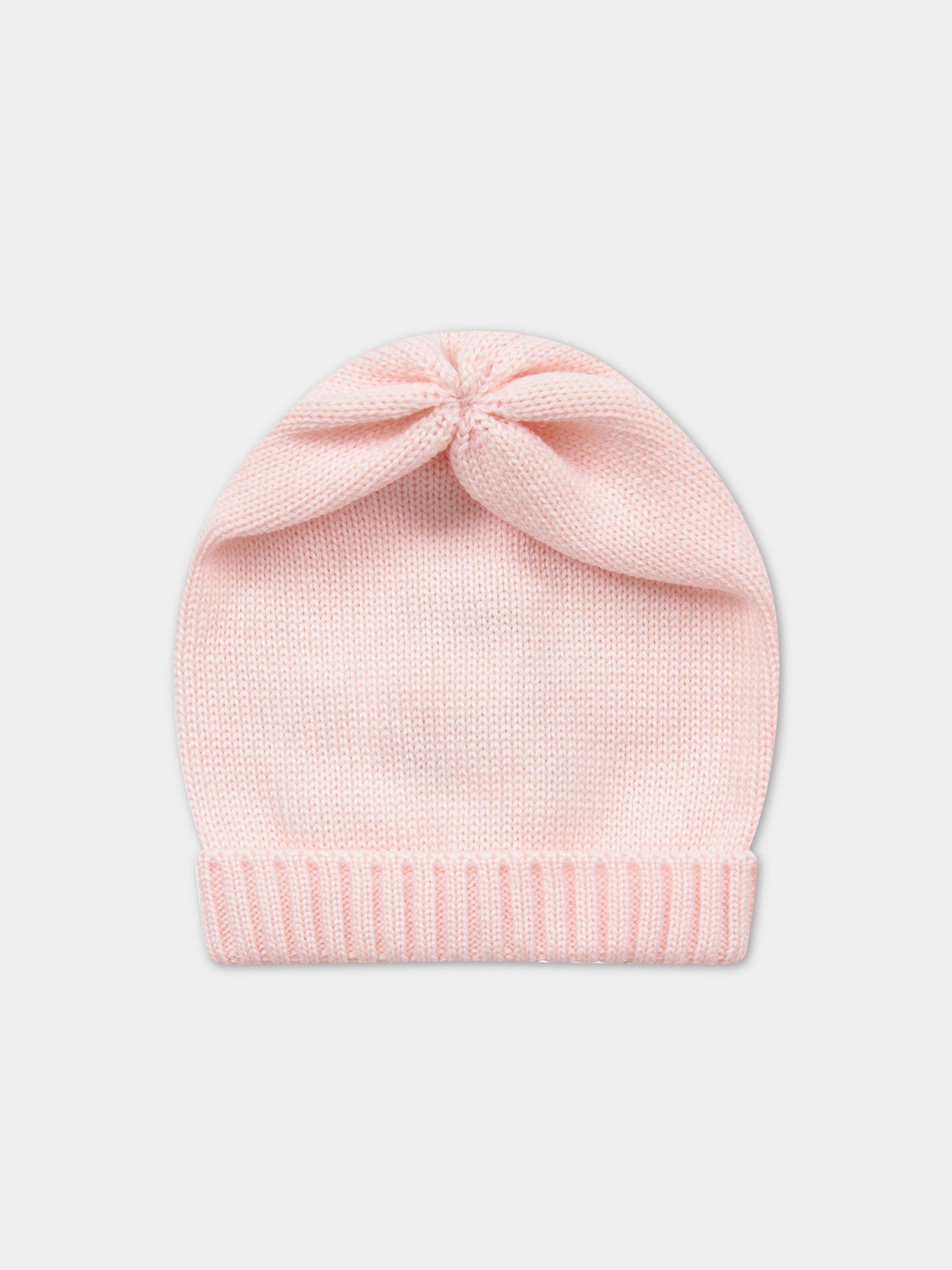 Cappello rosa per neonata con risvolto,Little Bear,8123 ROSA