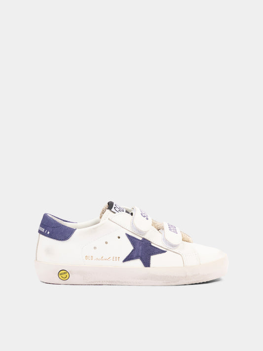 Sneaker bianca Old School per bambini