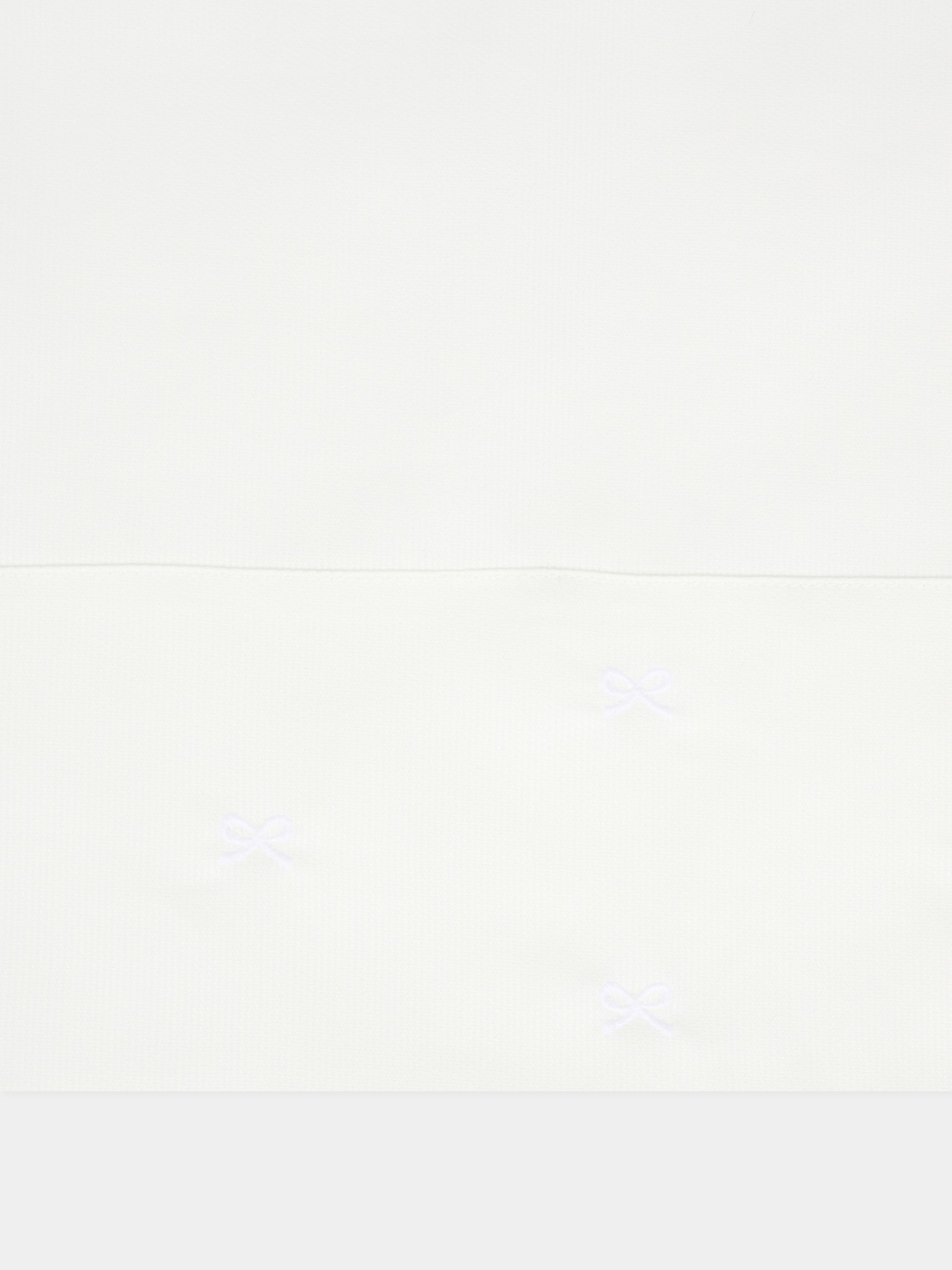 Set lenzuola bianche per neonati con fiocchi,Little Bear,2041 BIANCO/BIANCO