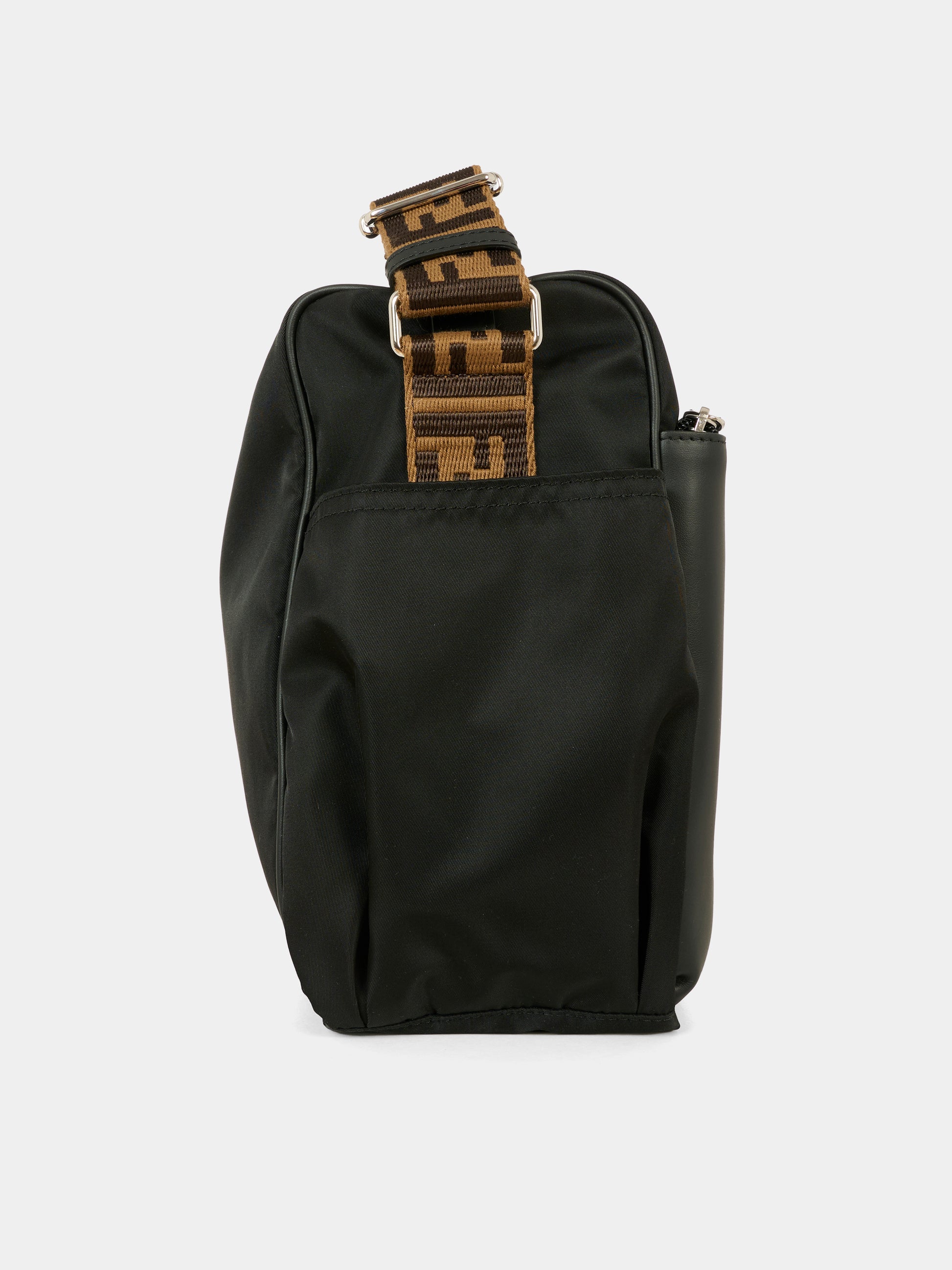 Borsa mamma nera per neonati con logo,Fendi Kids,7VB014 AI9U F05U0