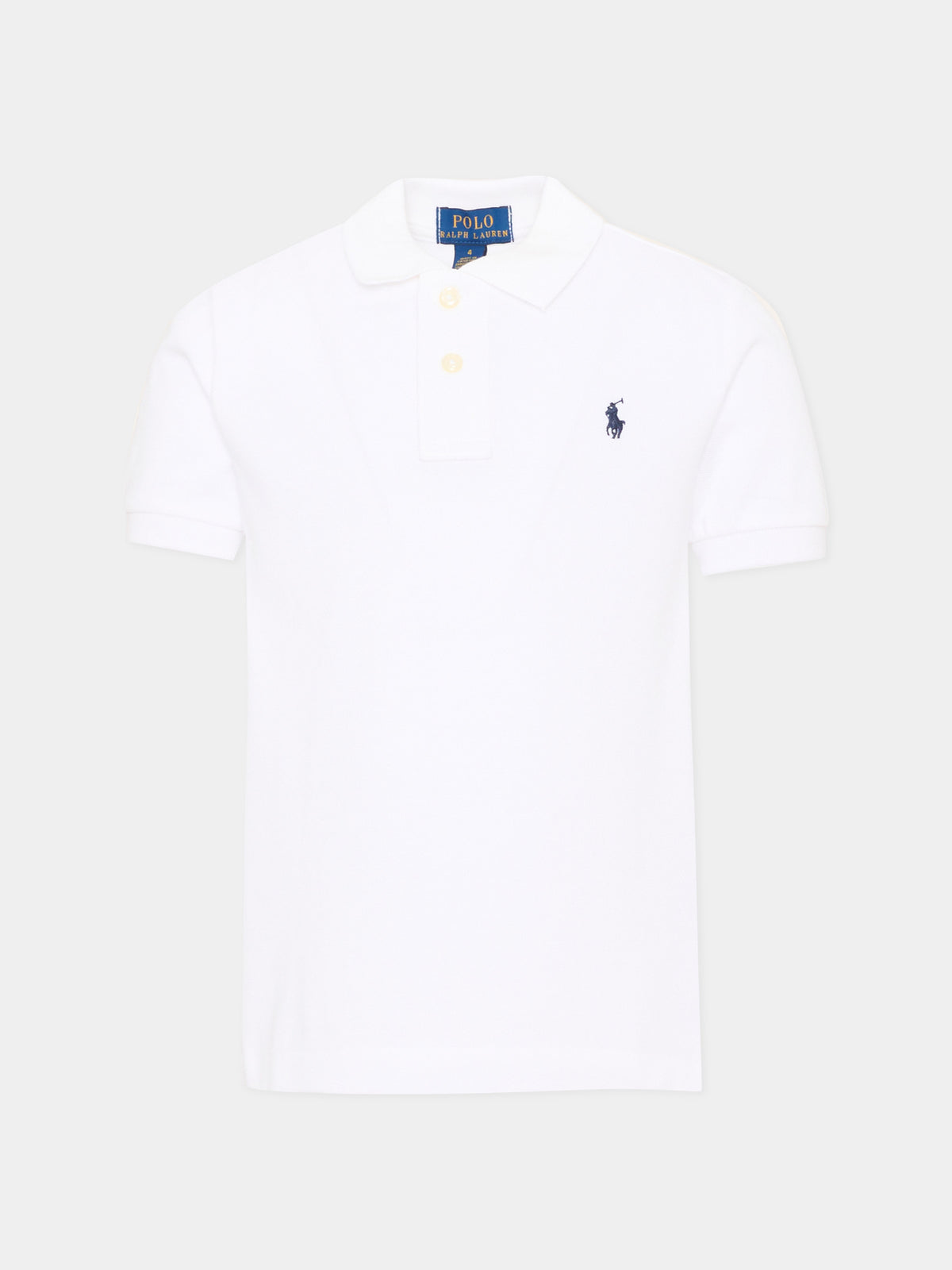 Polo bianca per bambino con iconico cavallino,Ralph Lauren Kids,603252004