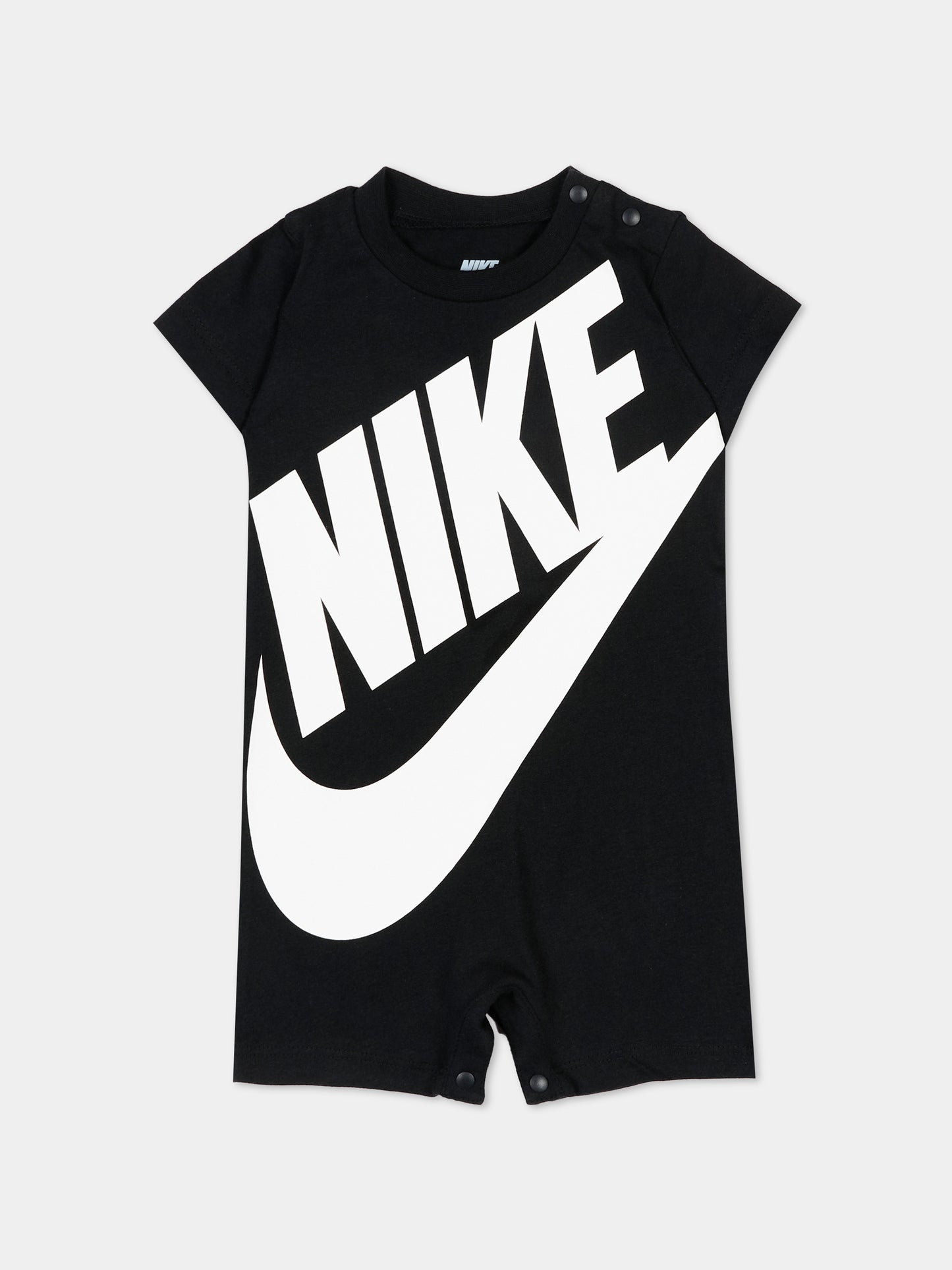 Pagliaccetto nero per neonati con logo,Nike,5ND369 023