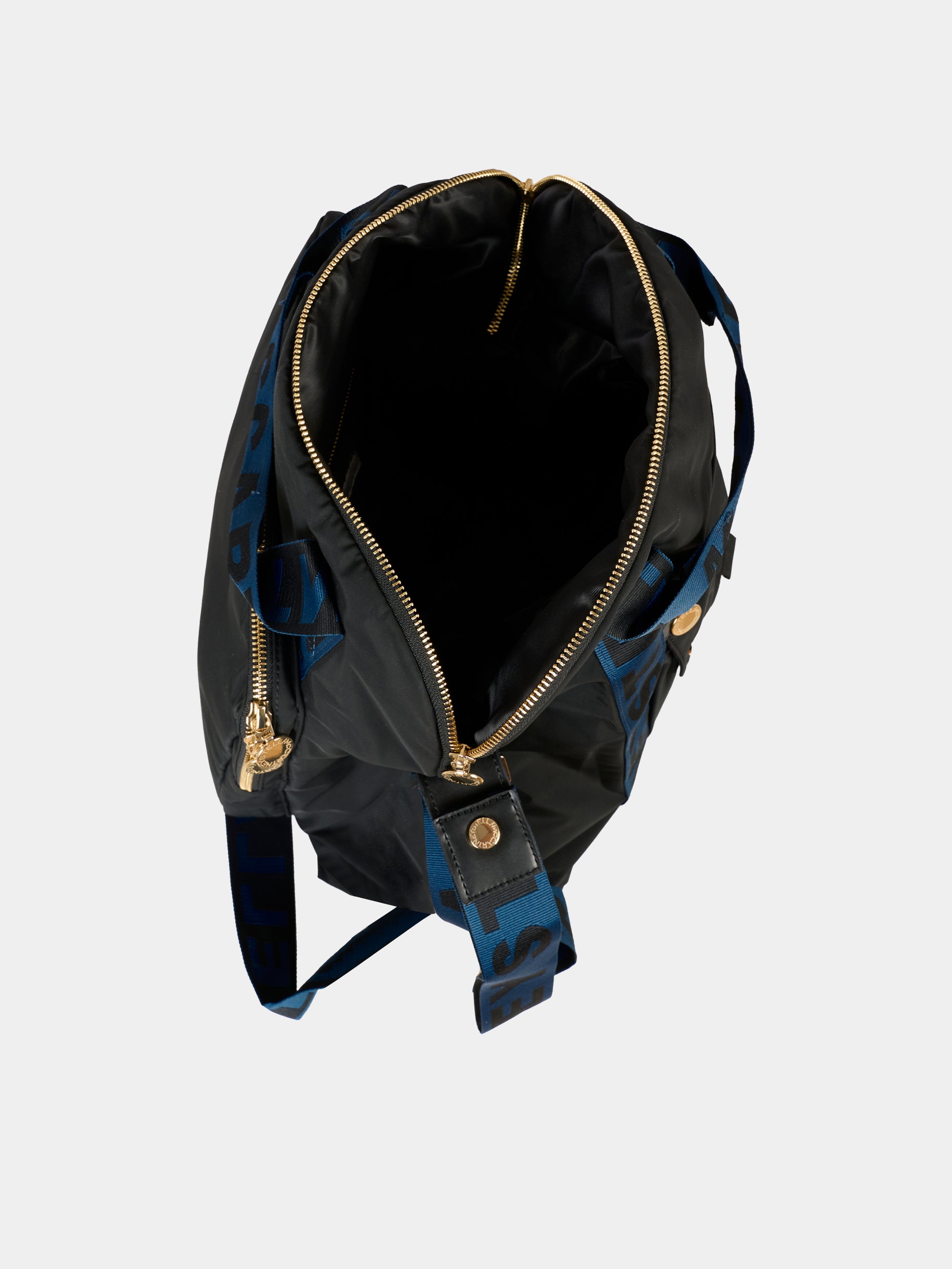 Borsa-mamma nera per neonati con logo,Stella Mccartney Kids,8R0558 Z0179 930