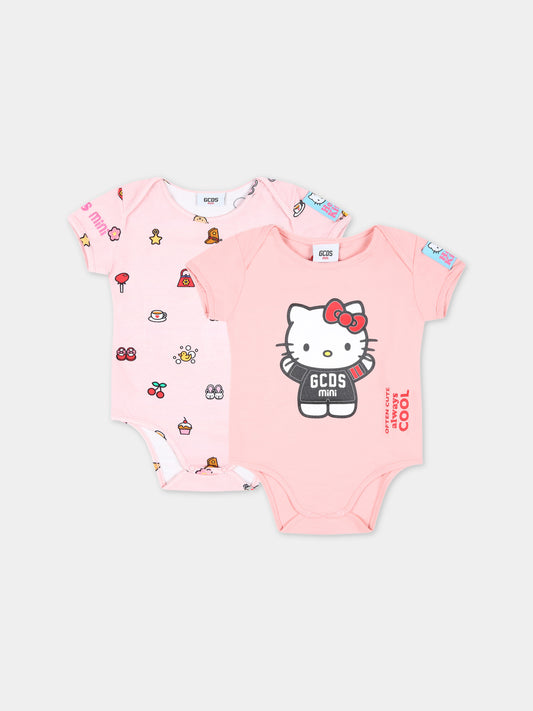 Set rosa per neonata con Hello Kitty,Gcds Kids,GAY005 LBA23 51630