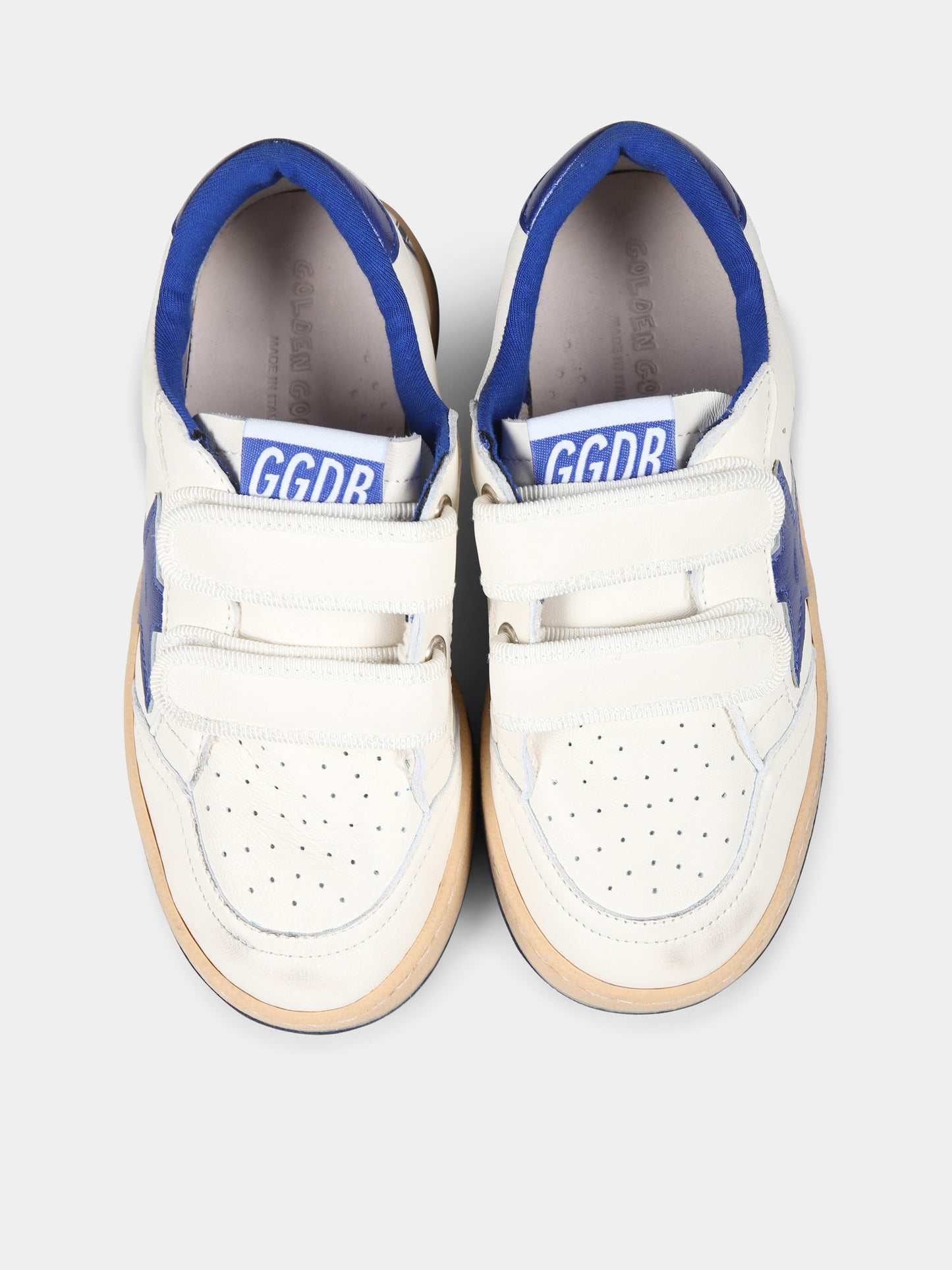 Sneakers June bianche per bambini con stella e logo
