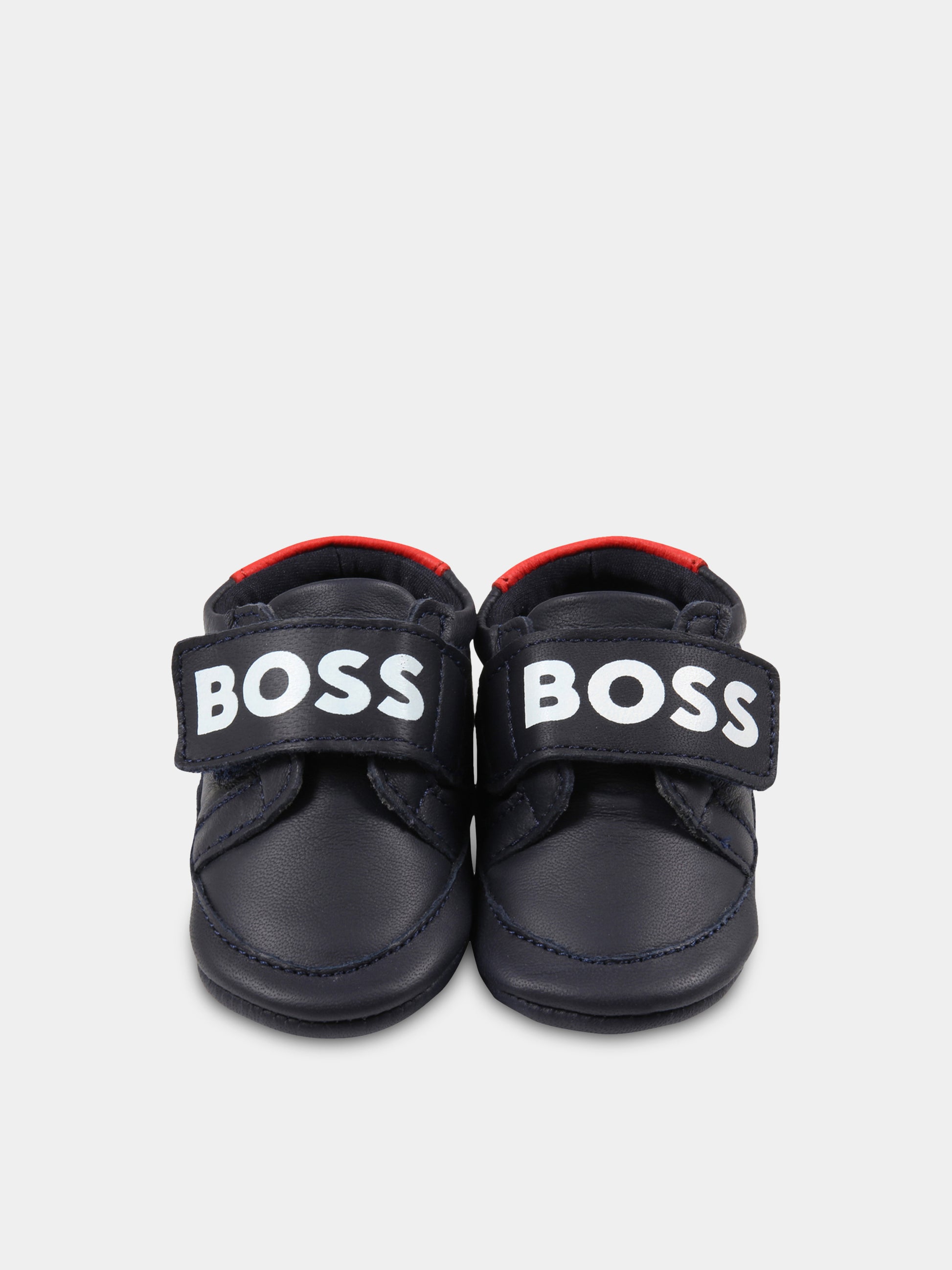 Sneakers blu per neonato con logo,Hugo Boss,J99115 849