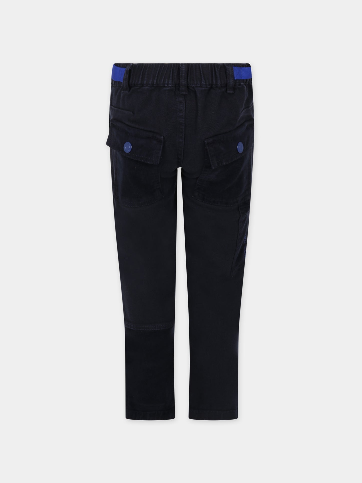 Jeans blu per bambino con logo,Little Marc Jacobs,W24267 84E