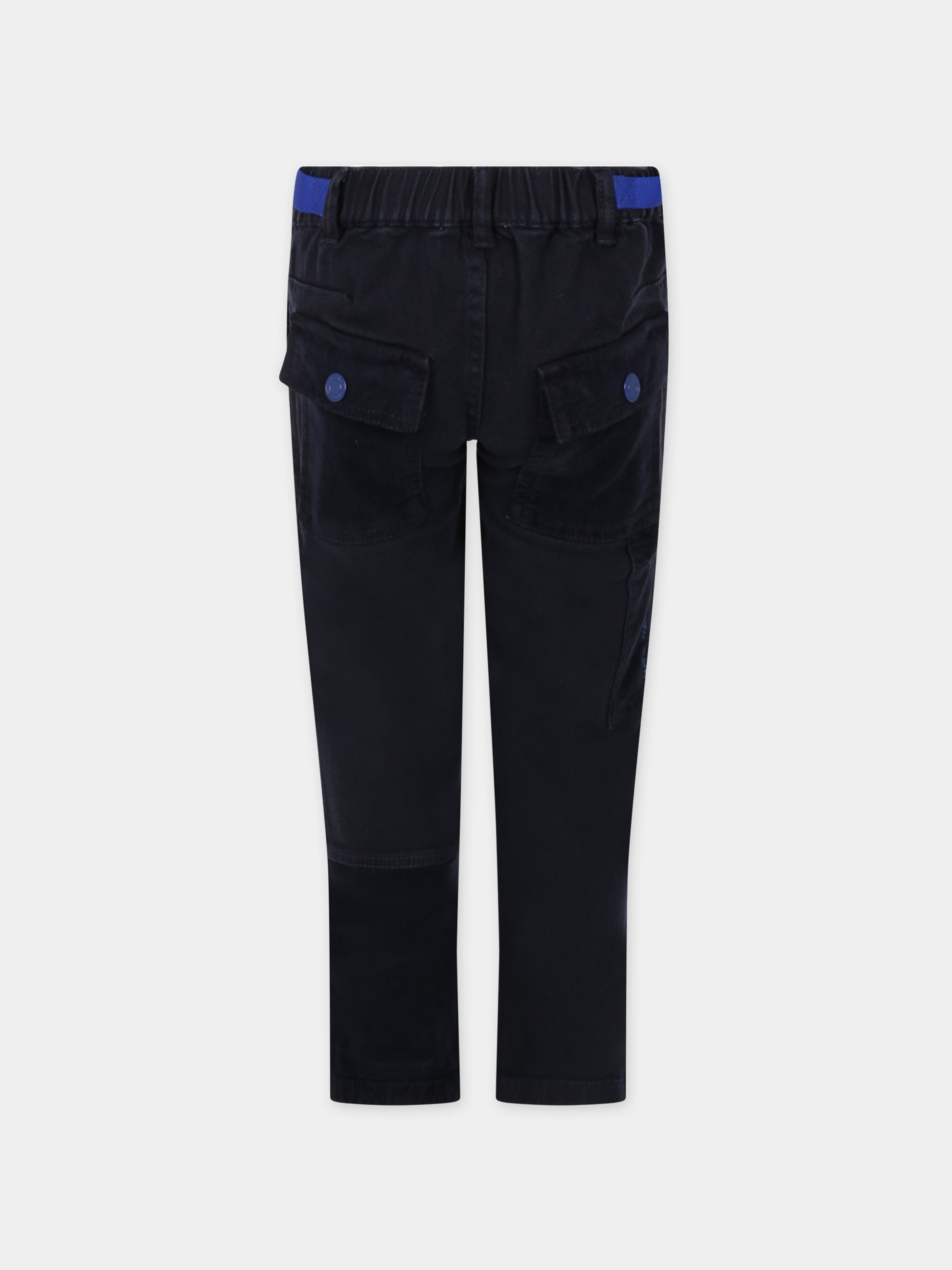 Jeans blu per bambino con logo,Little Marc Jacobs,W24267 84E