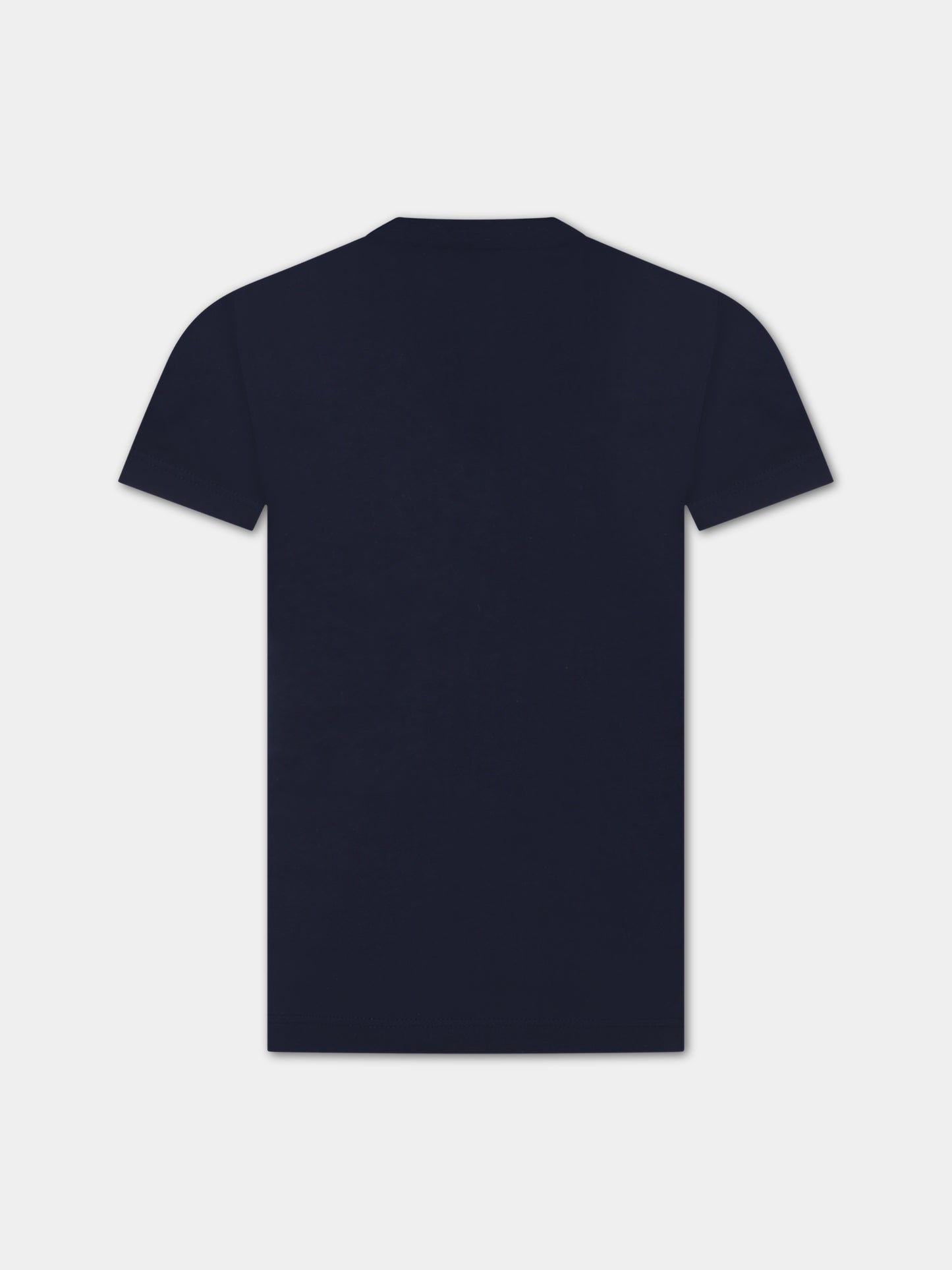 T-shirt blu per bambini con patch logo,Autry,KTAK 004B