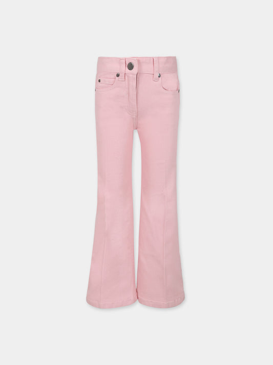 Jeans rosa per bambina con logo,Stella Mccartney Kids,TT6C10 Z0156 505