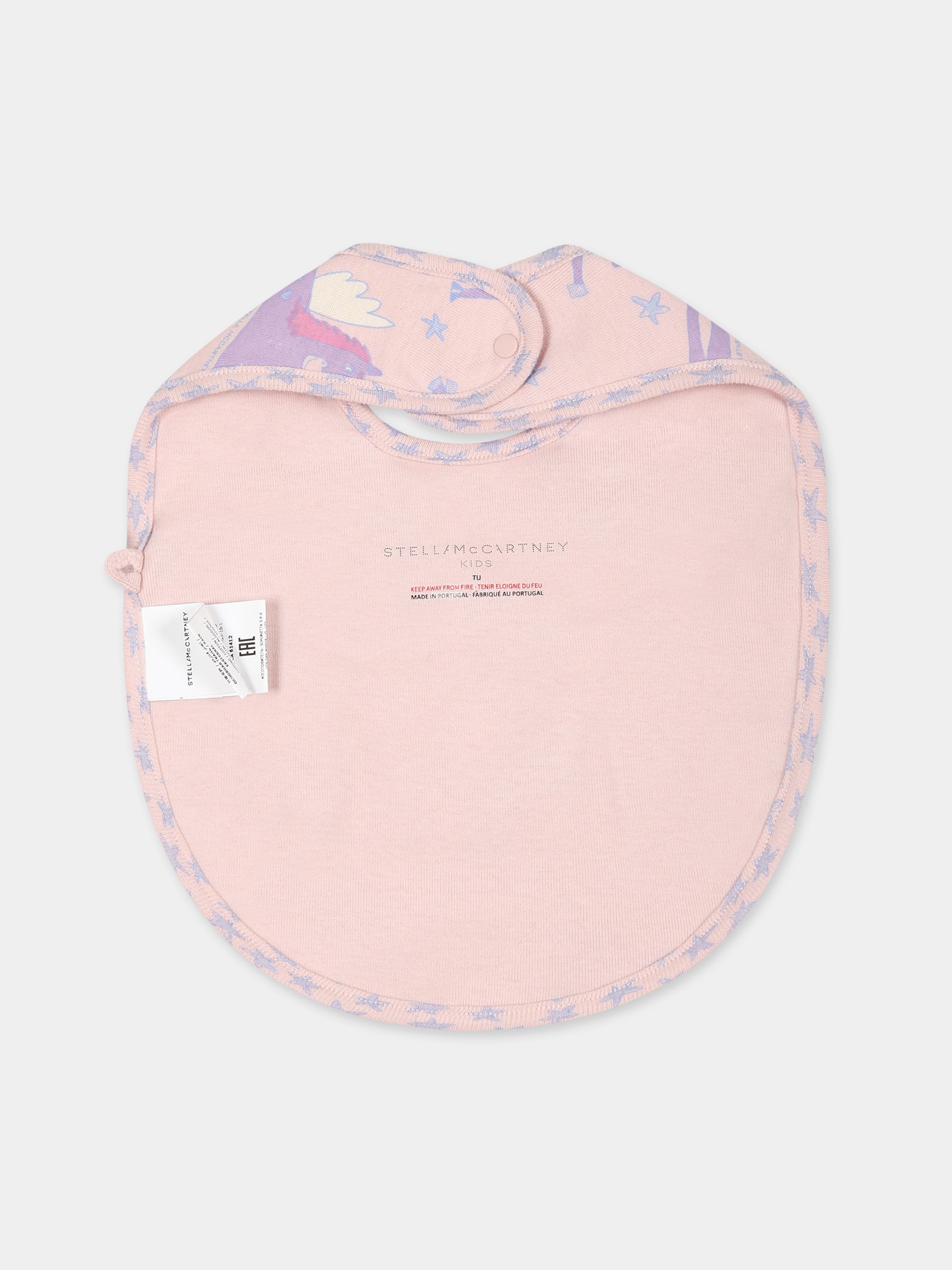 Set  rosa per neonata con stampa unicorni,Stella Mccartney Kids,TTB059 Z1467 505MC