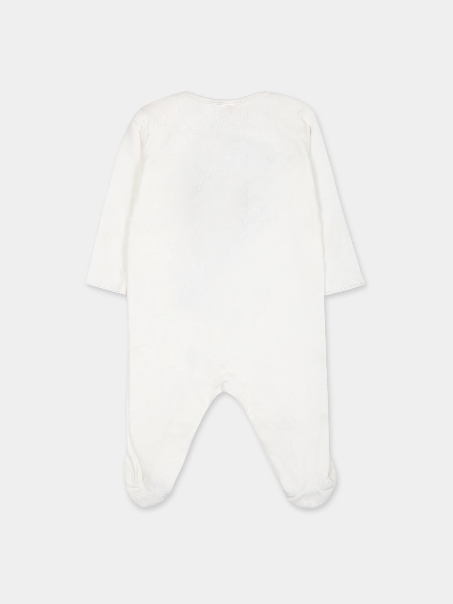 Set  bianco per neonati con stampa leone,Stella Mccartney Kids,TTB599 Z0669 101