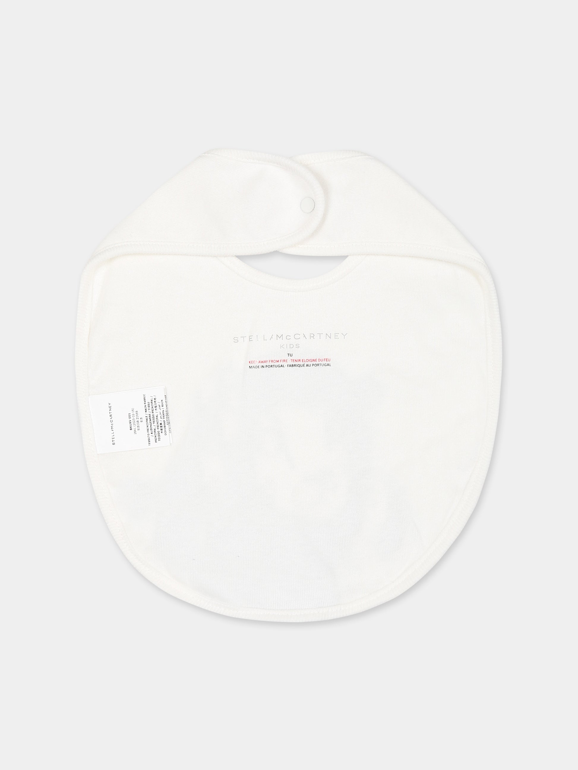 Set  bianco per neonati con stampa leone,Stella Mccartney Kids,TTB599 Z0669 101