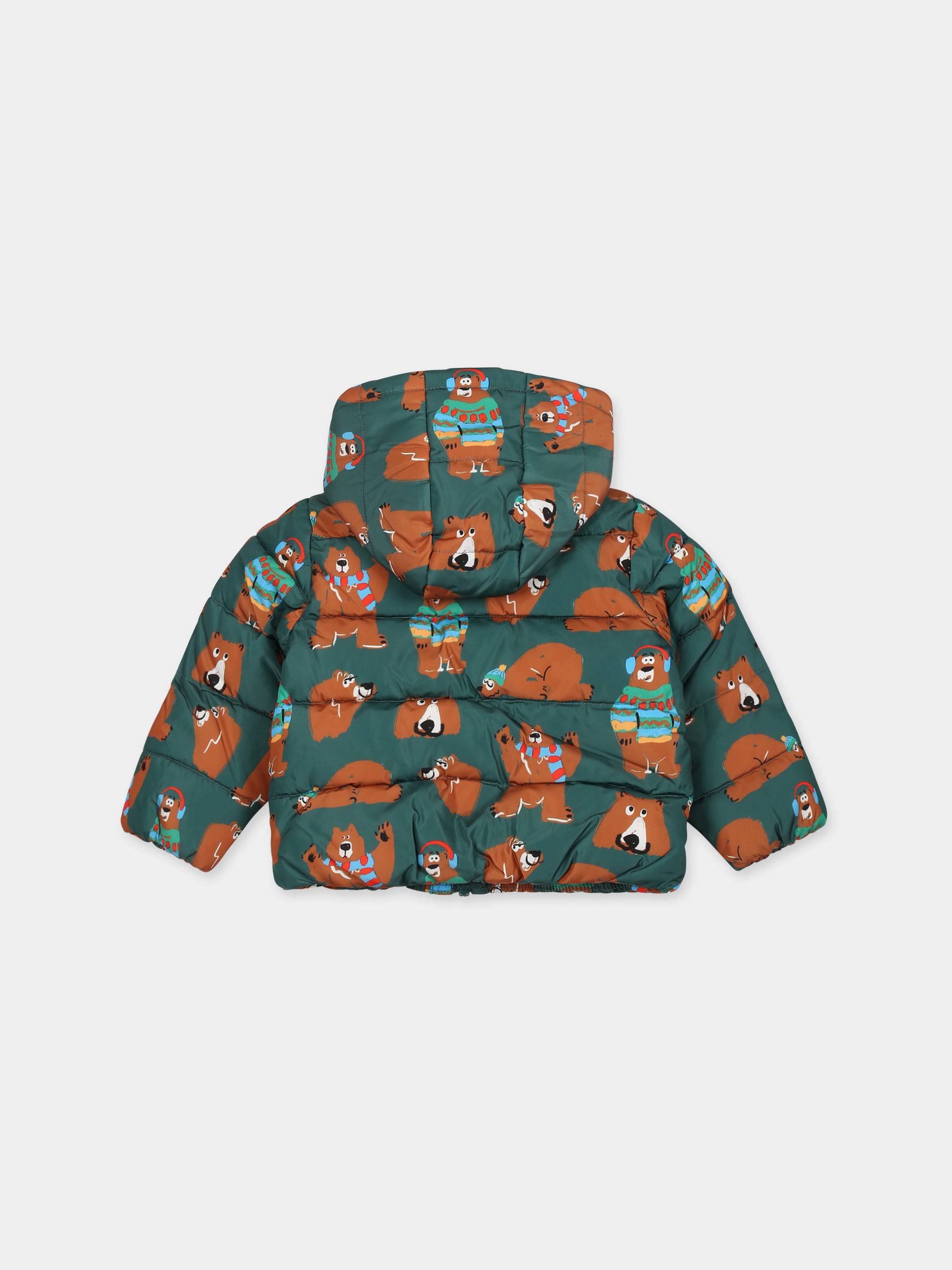 Piumino verde per neonato,Stella Mccartney Kids,TT2577 Z1469 719MC