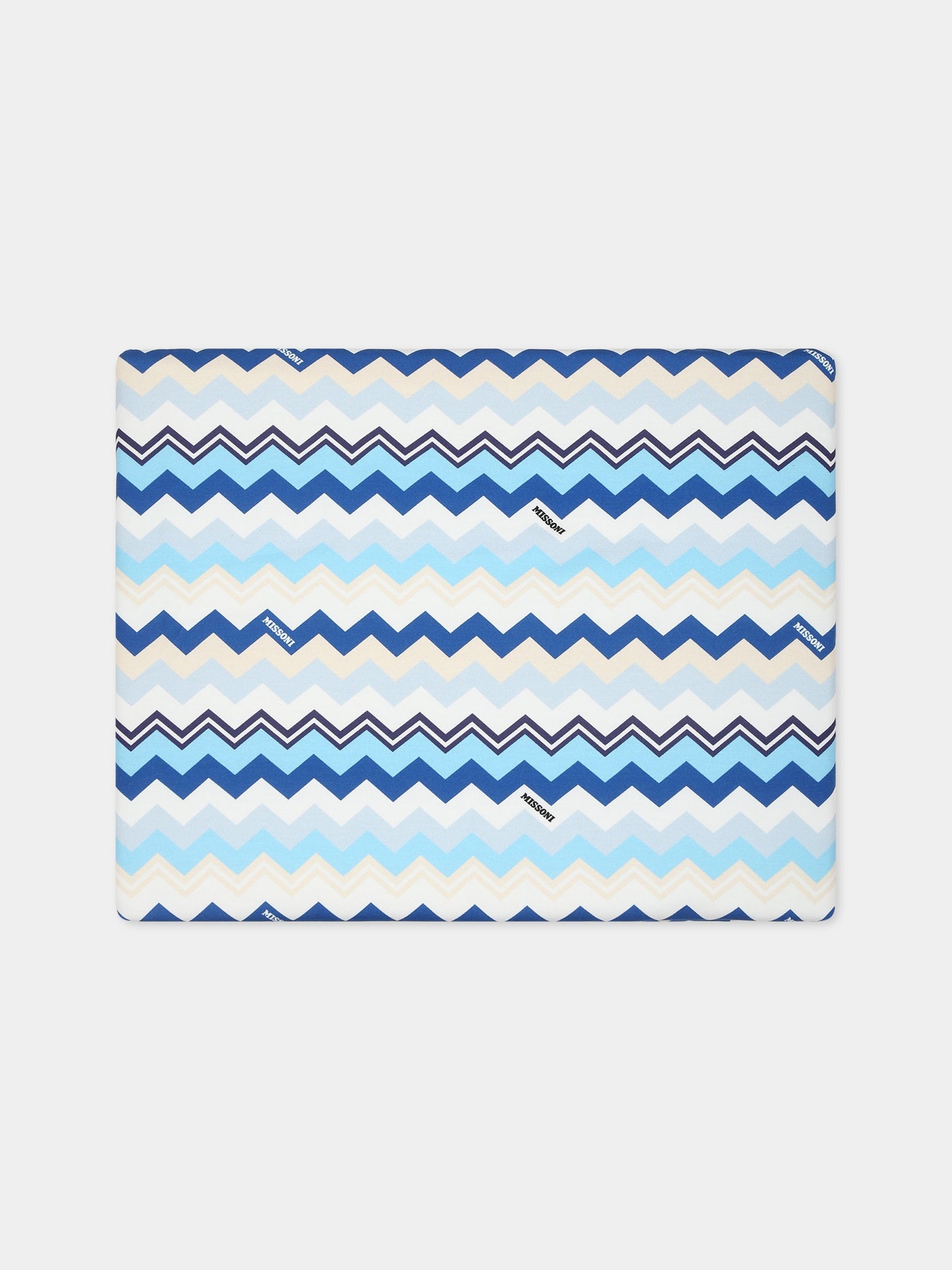 Coperta blu per neonato con logo,Missoni,MT0510 J0319 607MC