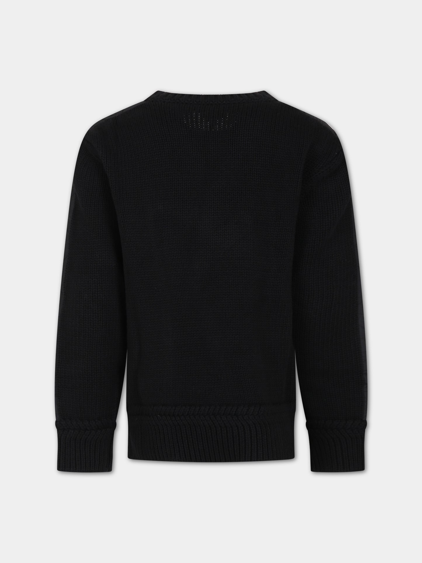 Maglione nero con logo per bambino,Lanvin Petite,N25129 09B