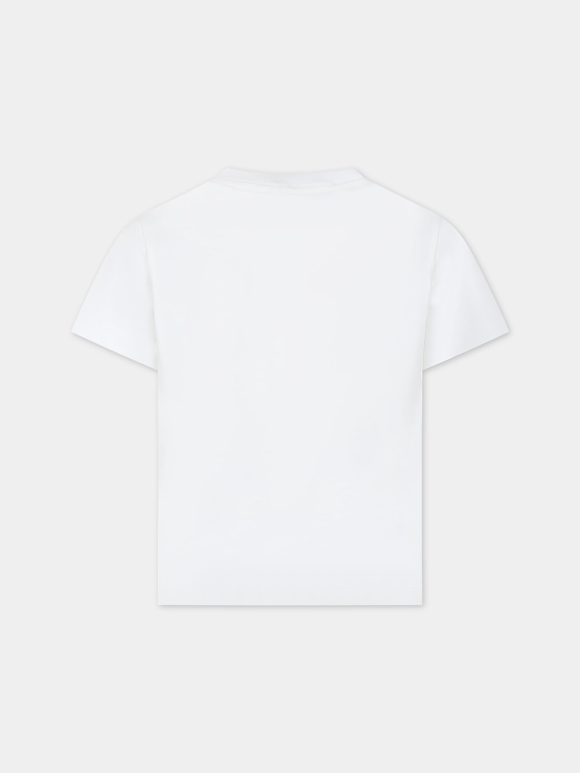 T-shirt avorio con logo per bambino,Lanvin Petite,N25142 117