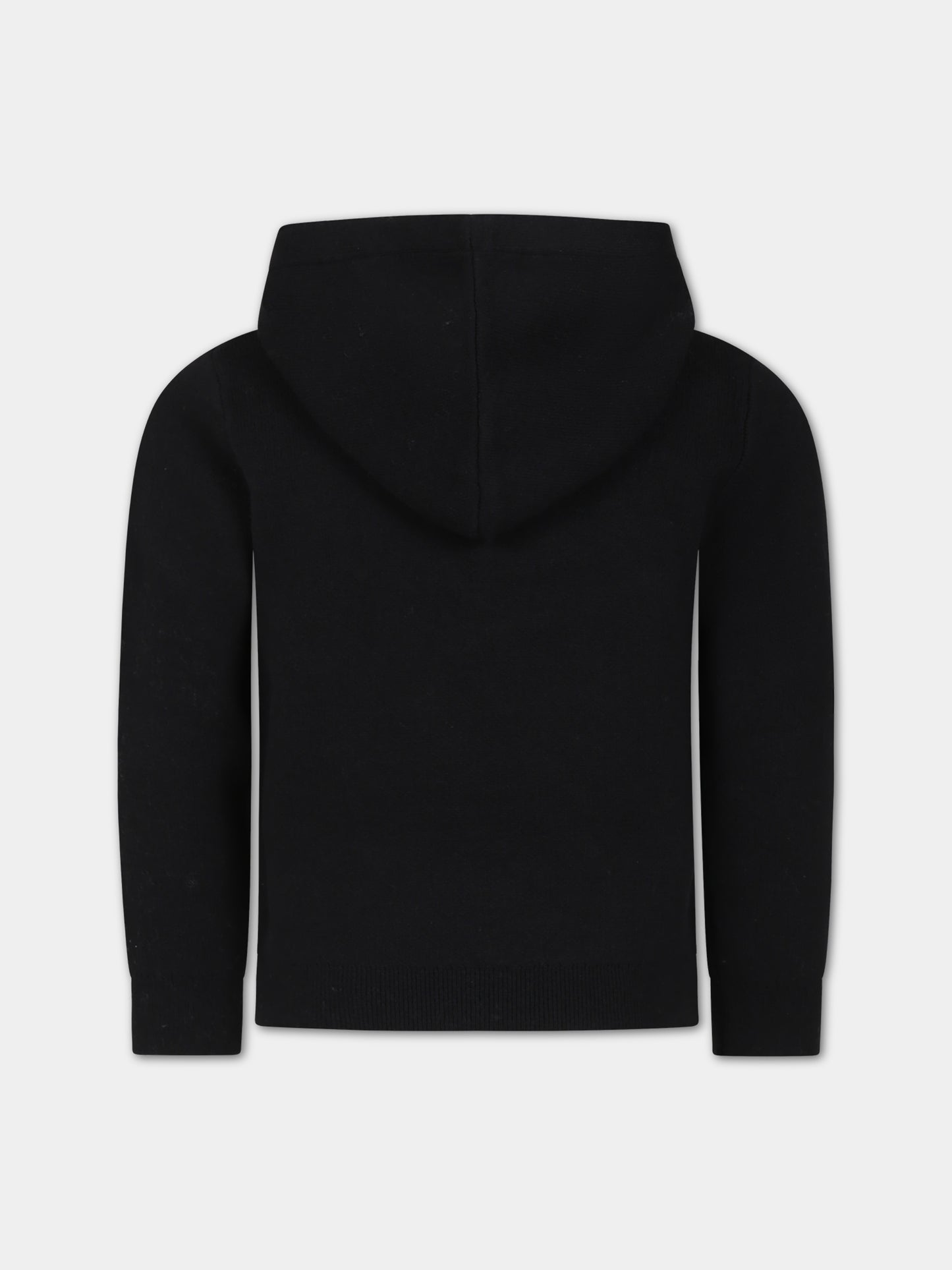 Maglione nero con logo per bambino,Lanvin Petite,N25130 09B