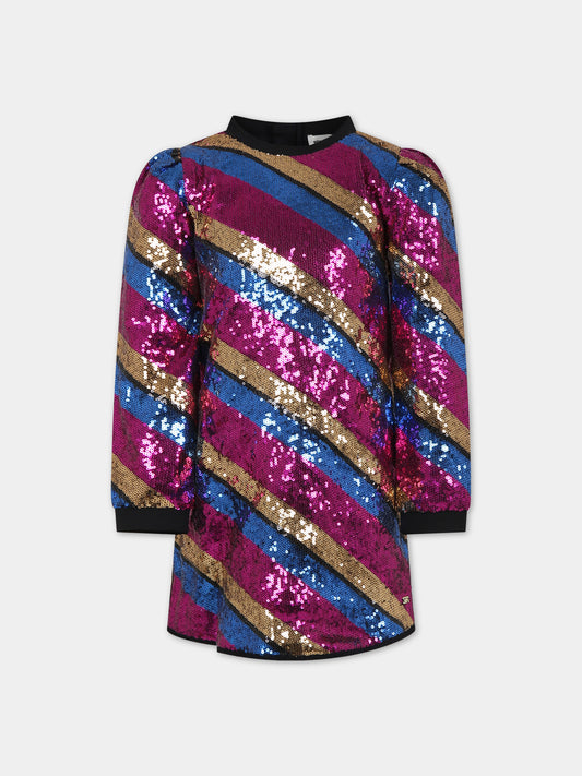 Vestito multicolor elegante con paiettes,Sonia Rykiel Paris,A12031 Z41