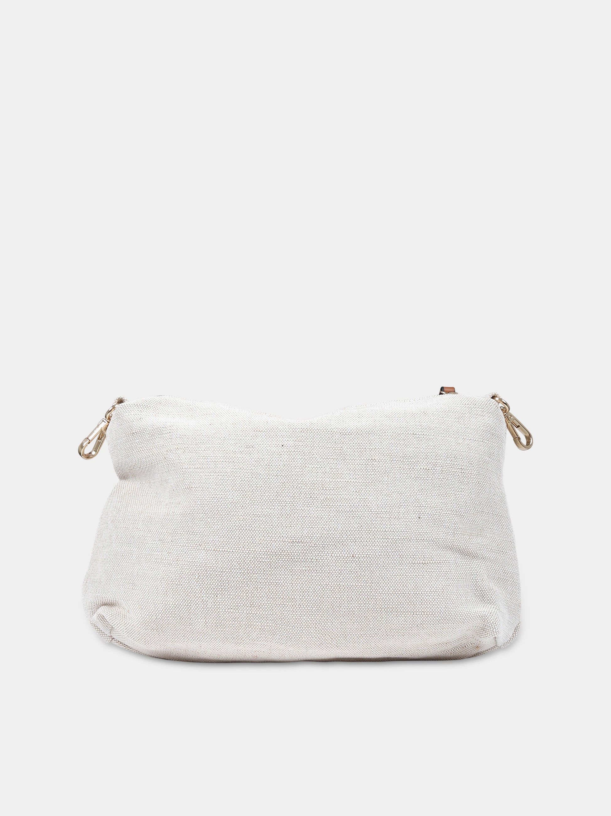 Borsa mamma beige per neonati con logo,Chloé Kids,C90406 Z40