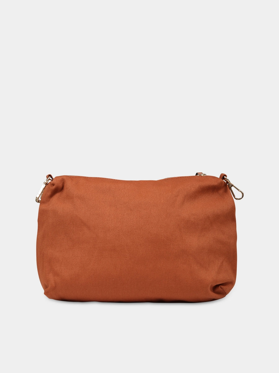 Borsa mamma bordeaux per neonati con logo,Chloé Kids,C90411 957