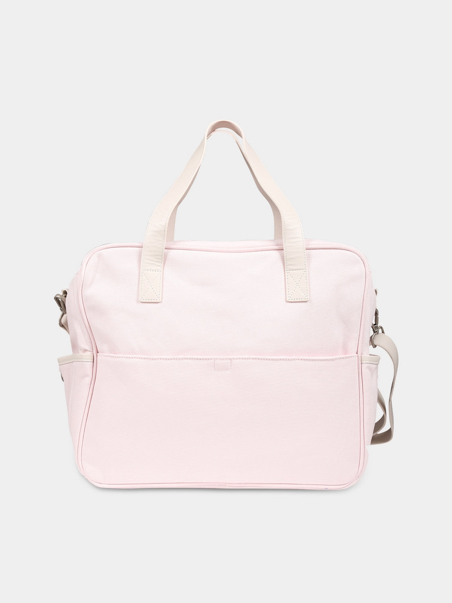 Borsa mamma rosa per neonata con logo,Kenzo Kids,K90102 470