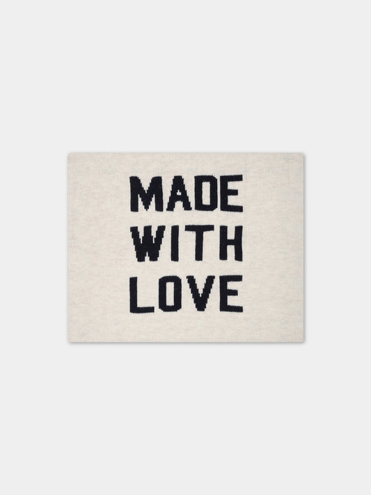 Coperta avorio melange per neonati,Zadig & Voltaire Kids,X90004 C22