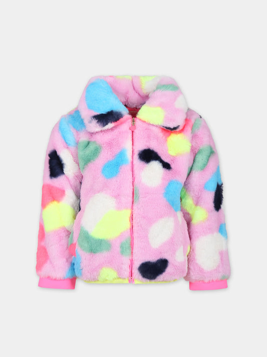 Ecopelliccia multicolor per bambina,Billieblush,U16376 47C