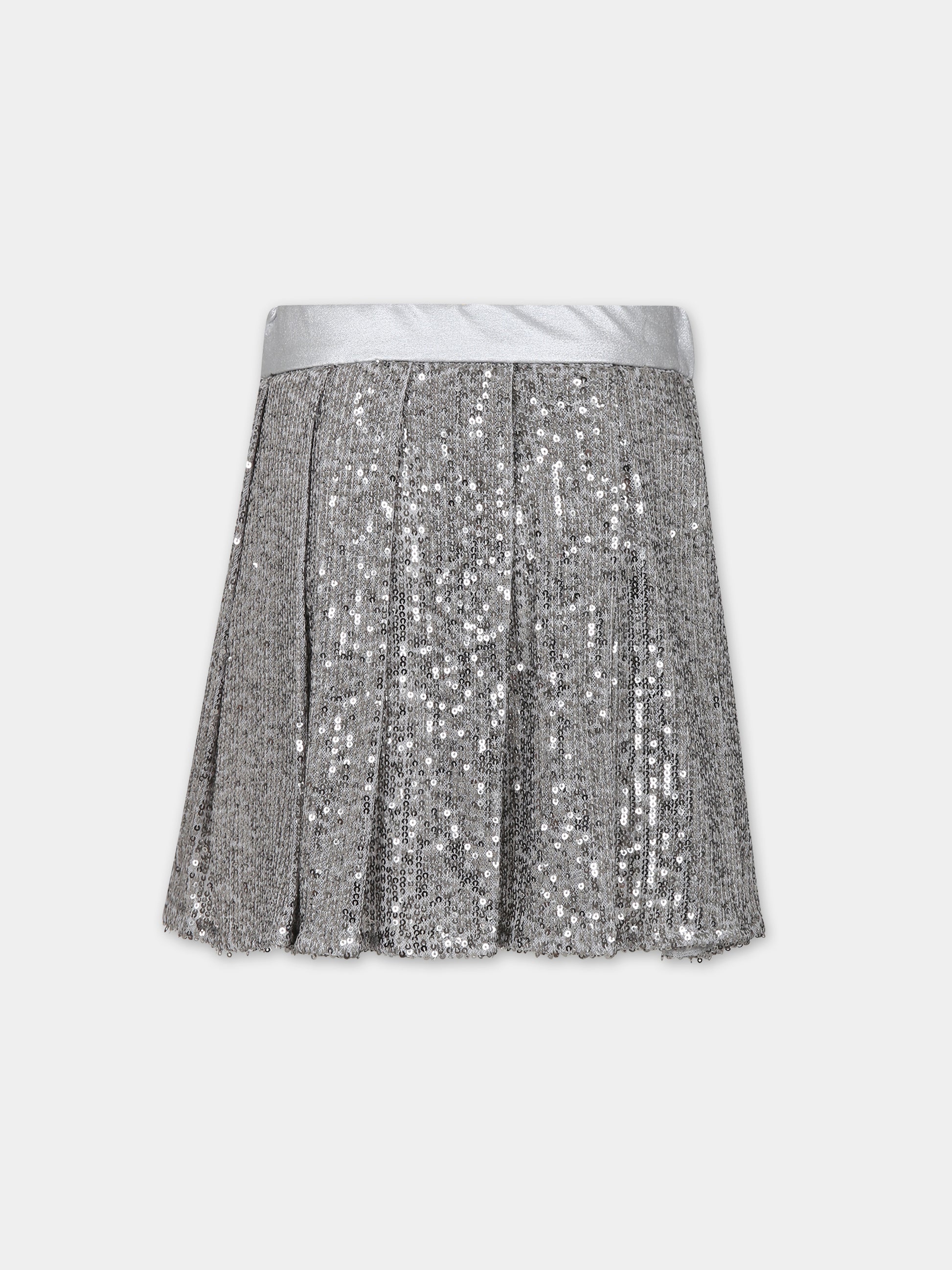 Gonna argento per bambina con paillettes,Genny,YFGO002 0 TV672 D007