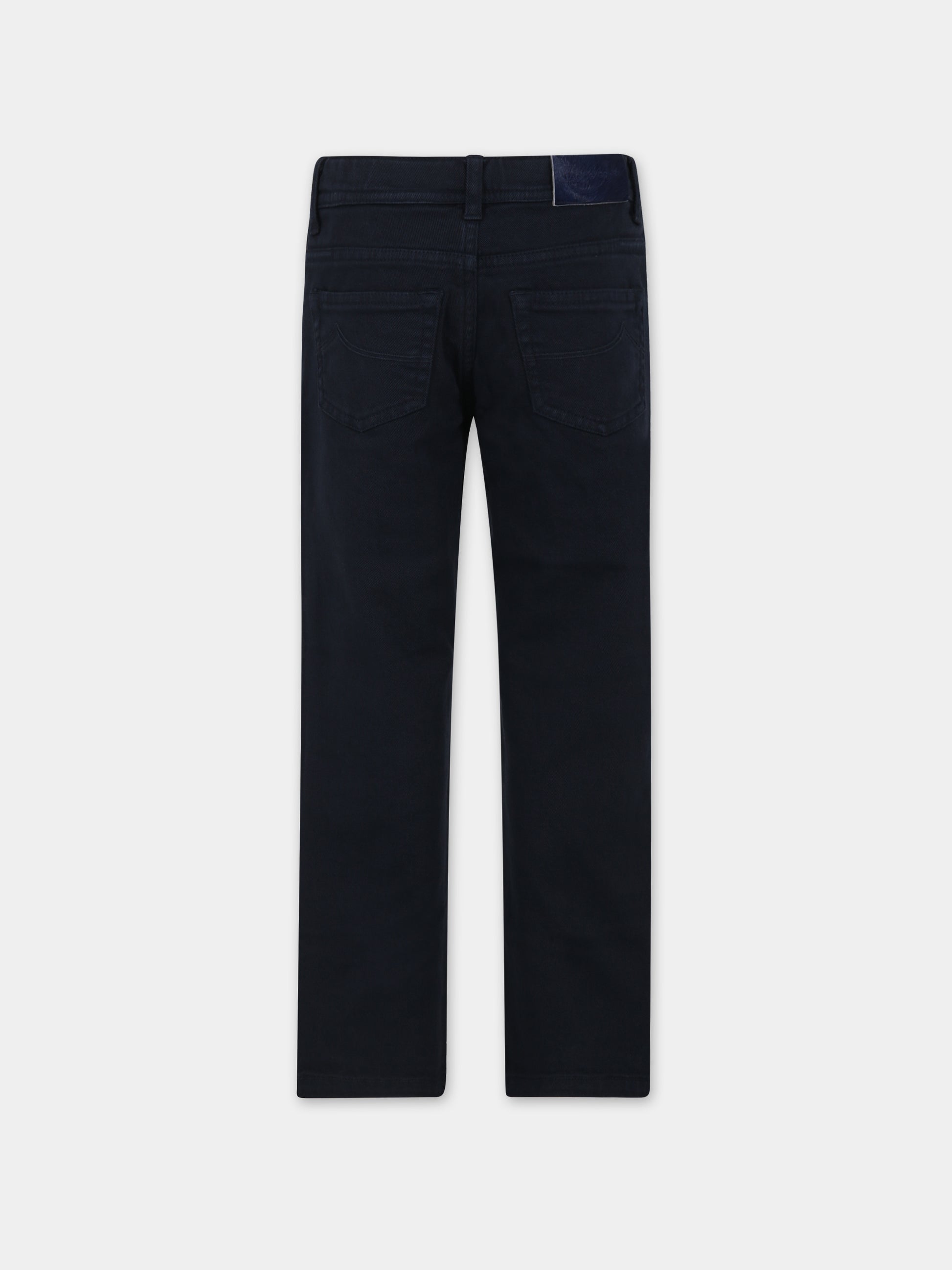 Pantaloni blu per bambino con logo,Jacob Cohen,HMPA003 0 CE243 4000