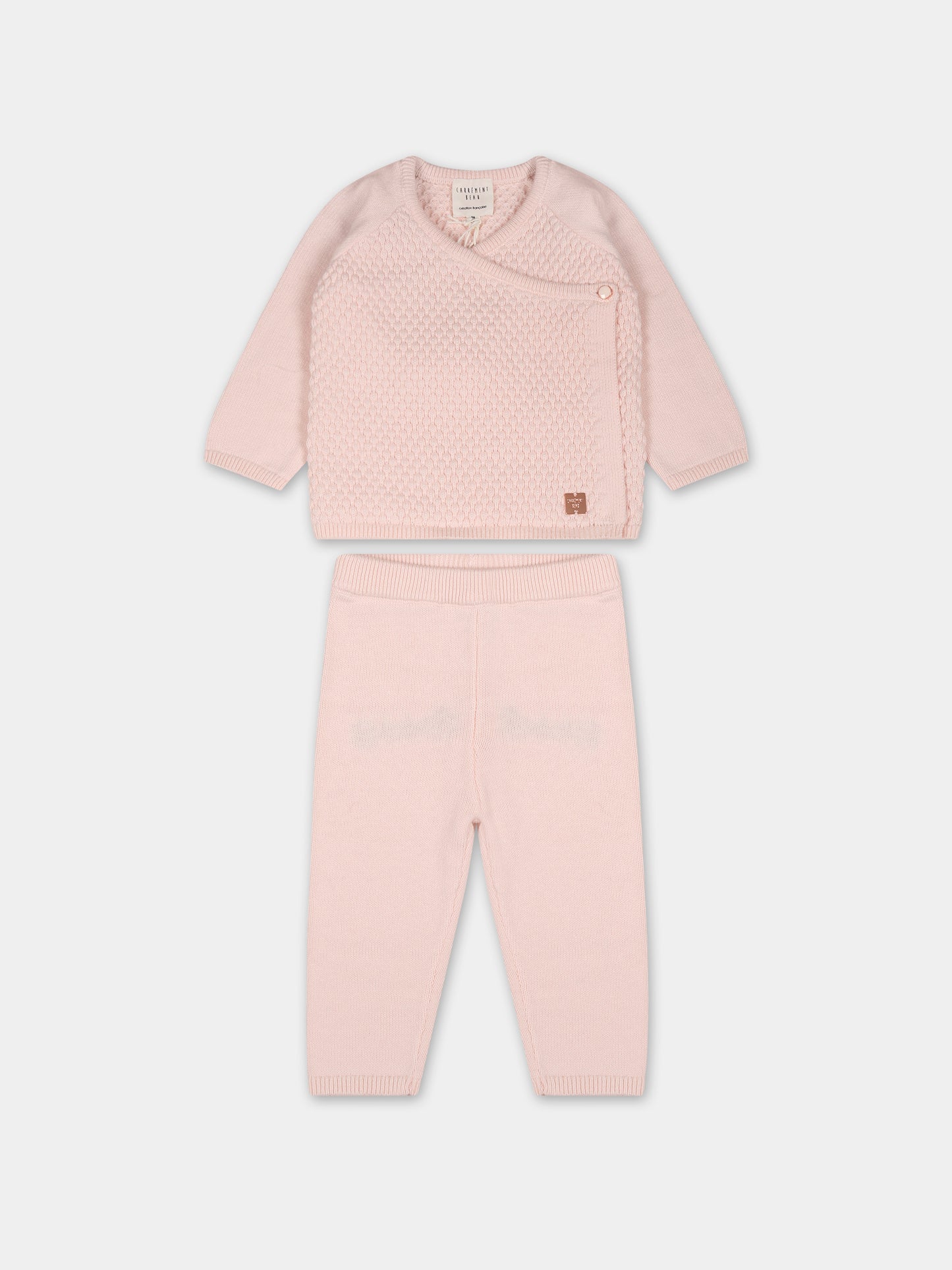 Completo rosa per neonata,Carrement Beau,Y98230 43B